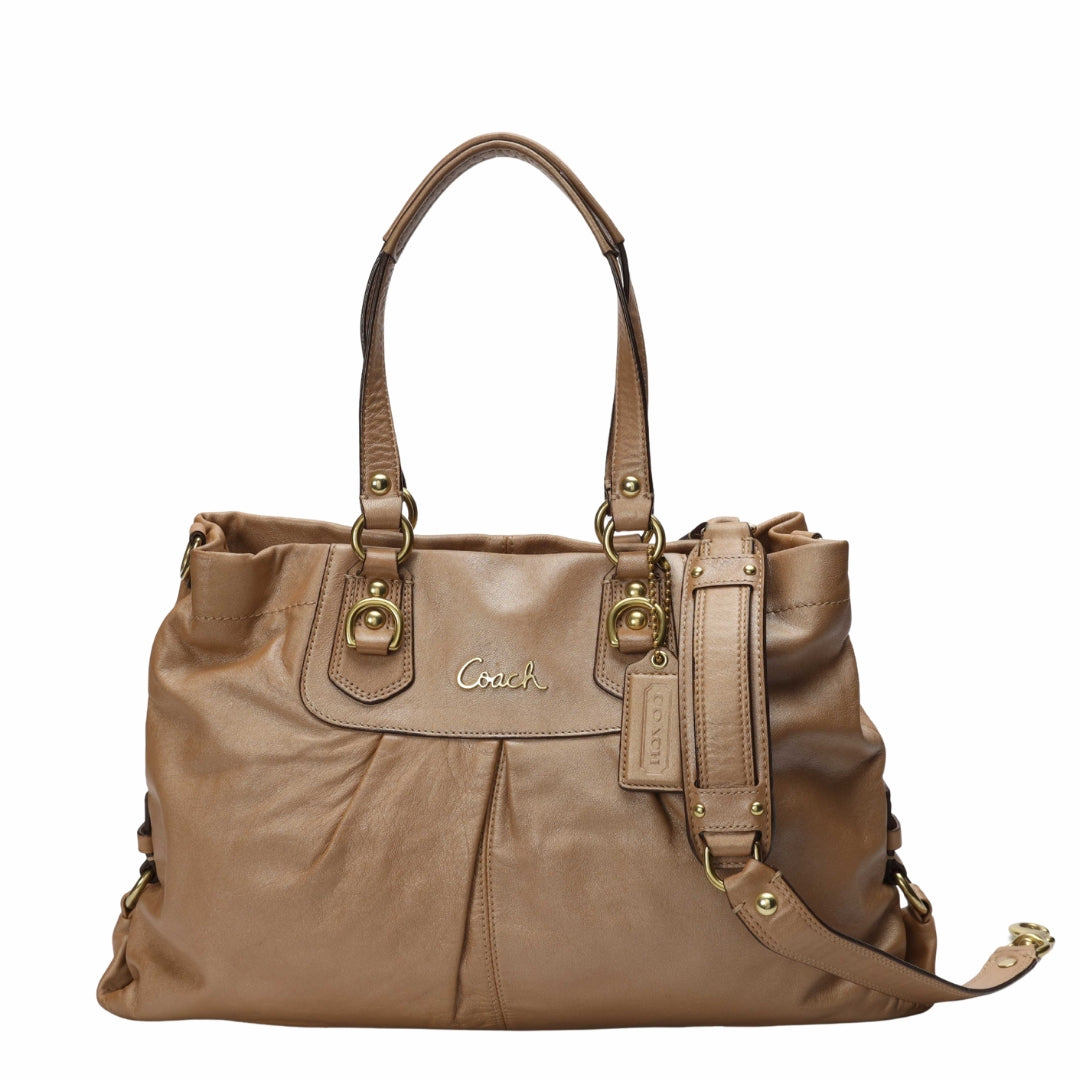 Coach Beige Ashley Convertible Tote