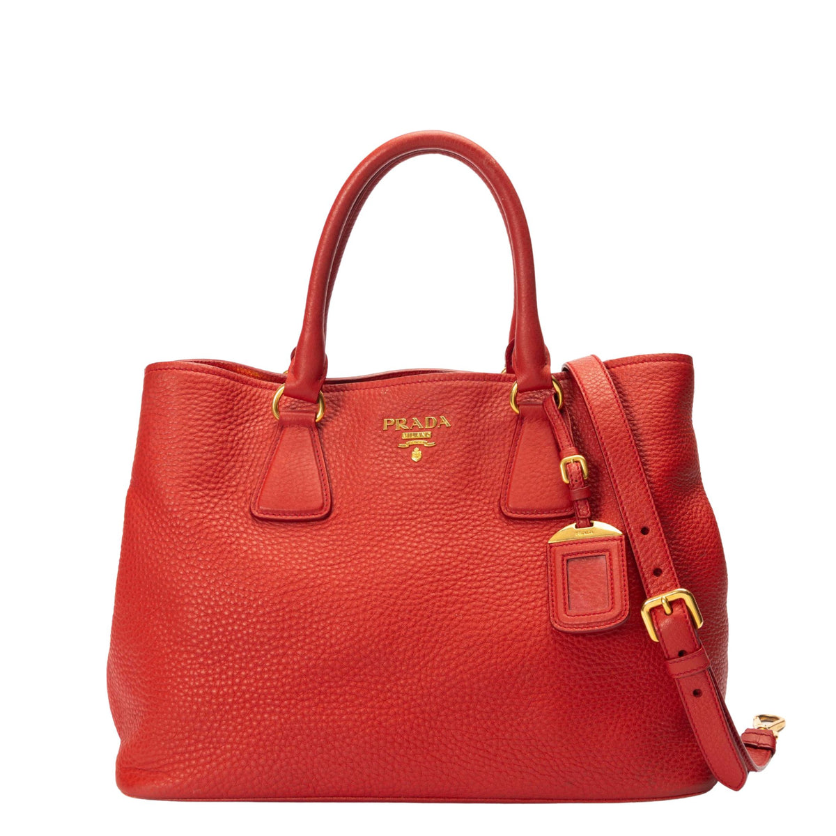 Prada Vitello Daino Convertible Tote