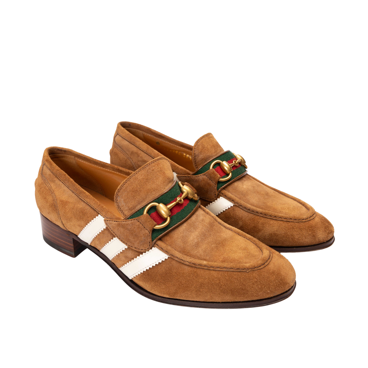 Gucci x Adidas Web Accent Loafers