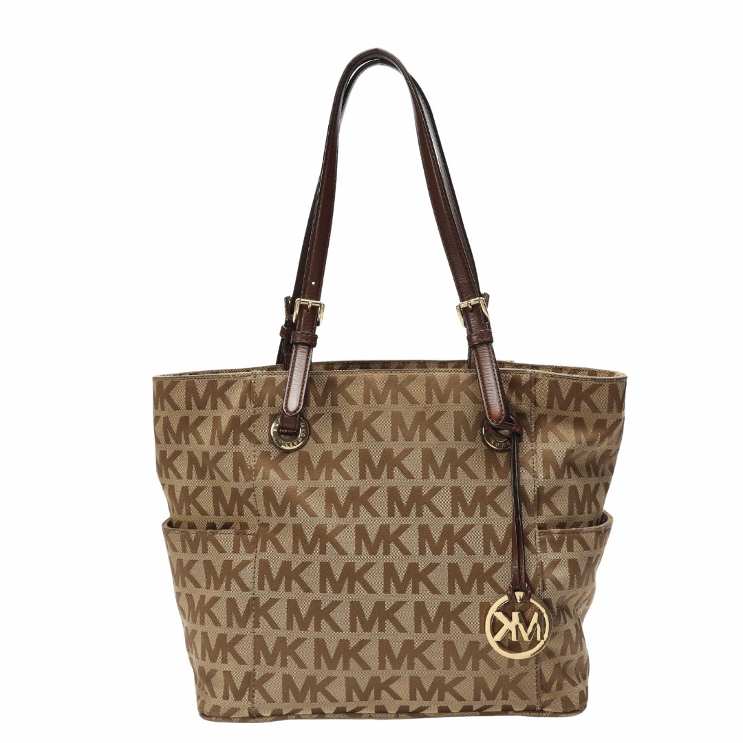 Michael Kors Jet Set Toffee Logo Tote