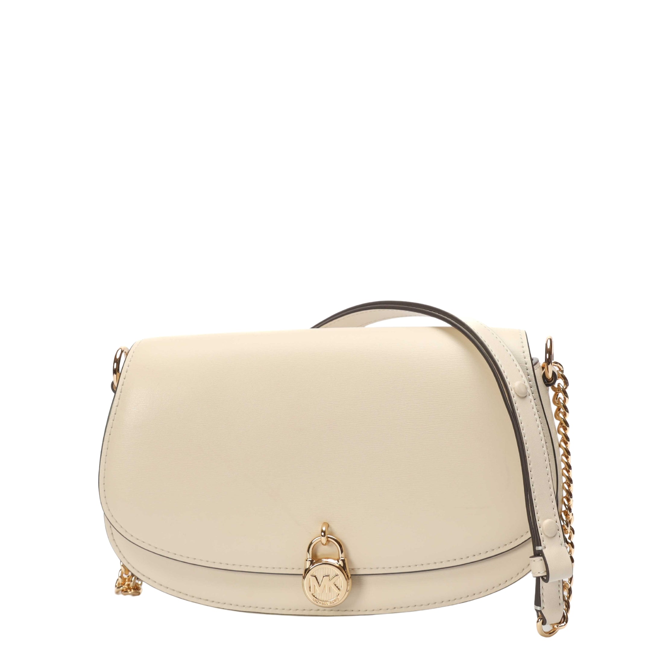 Michael Kors Mila Medium Cream Messenger Bag
