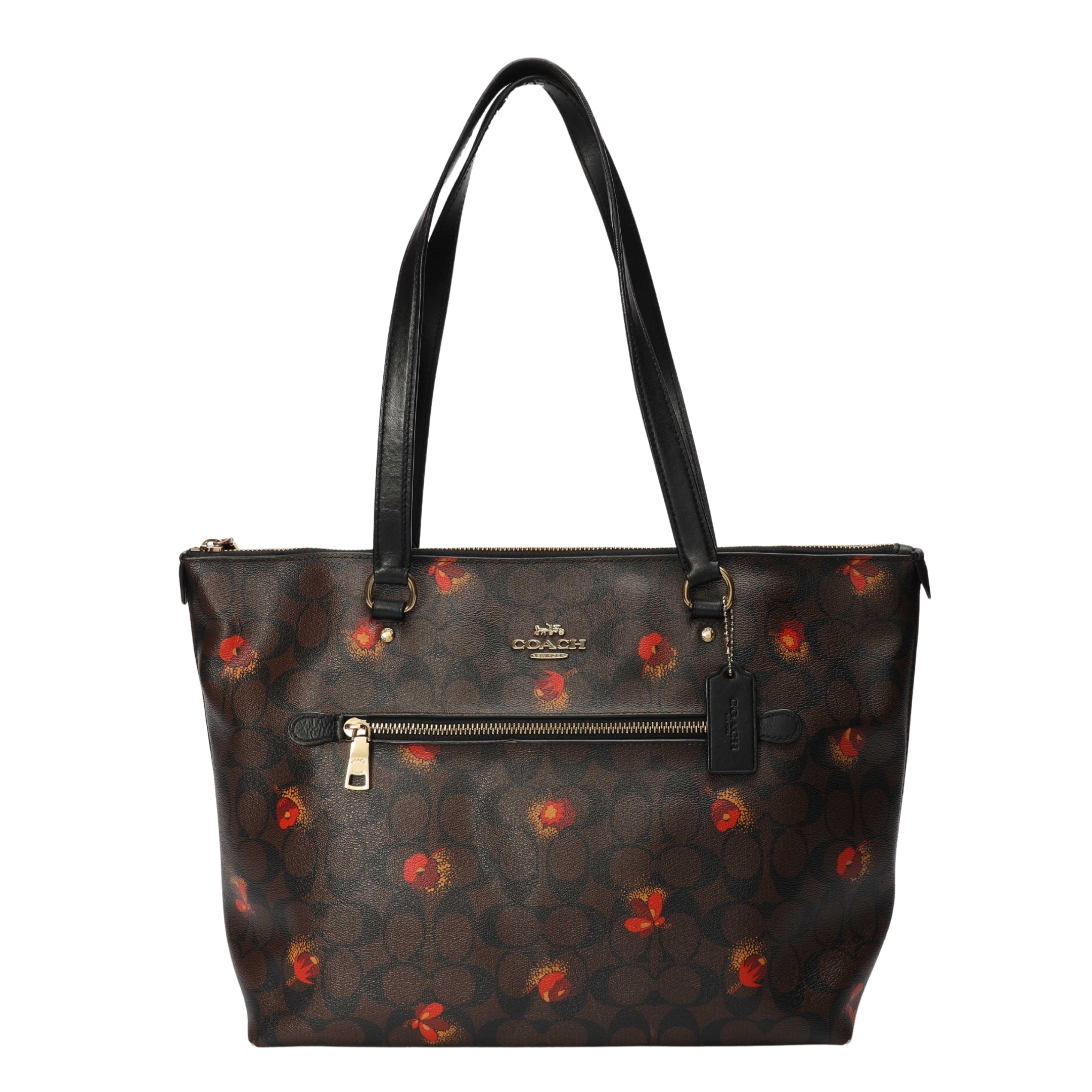 Coach Gallery Signature Canvas Floral Tote