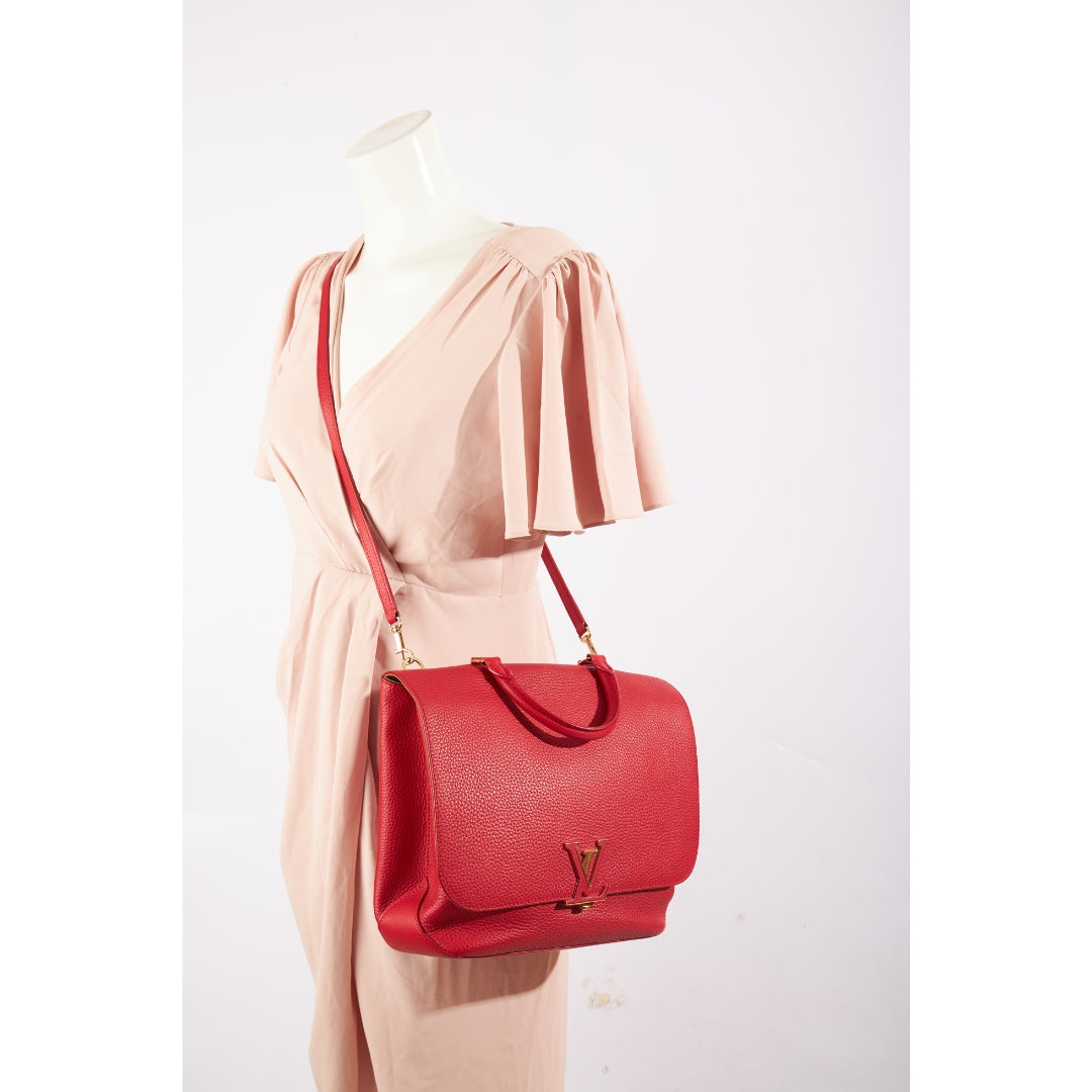 Louis Vuitton Red Taurillon Leather Volta Bag