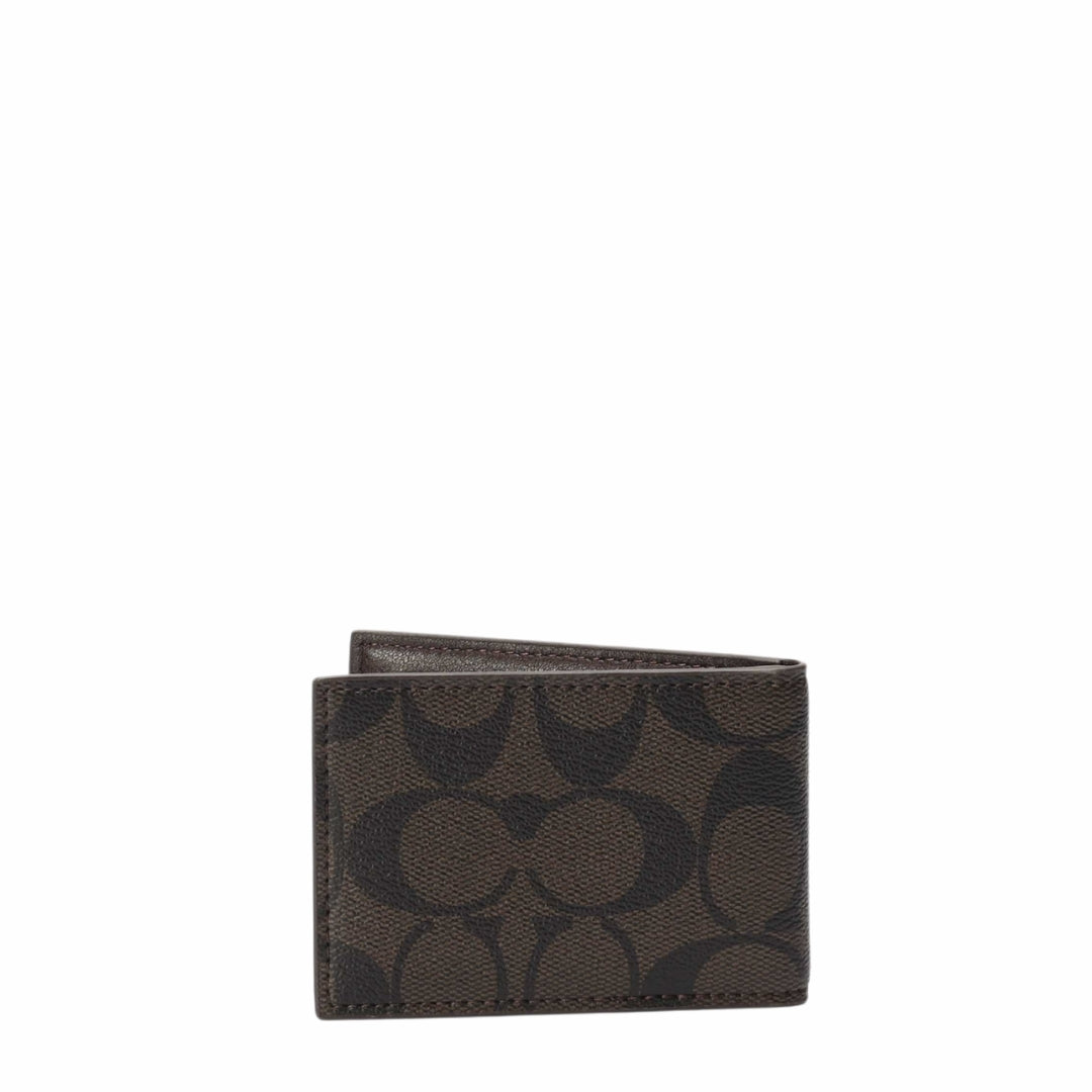 Coach Slim Signature Canvas Card Case