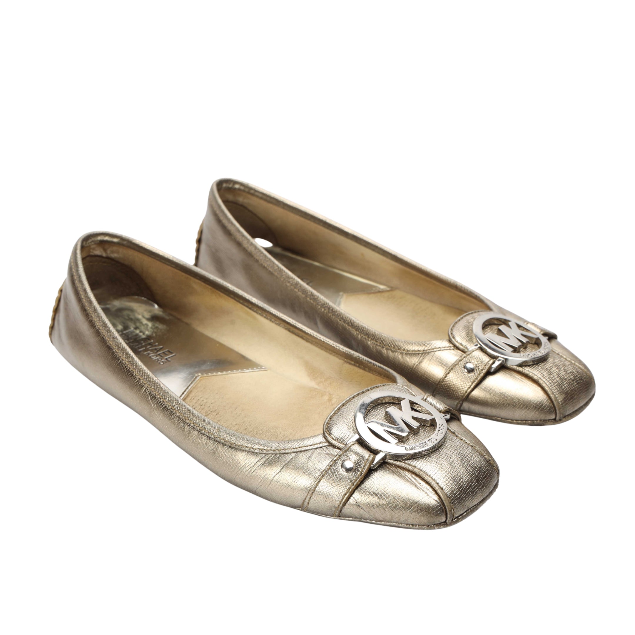 Michael Kors Fulton Metallic Leather Moccasin