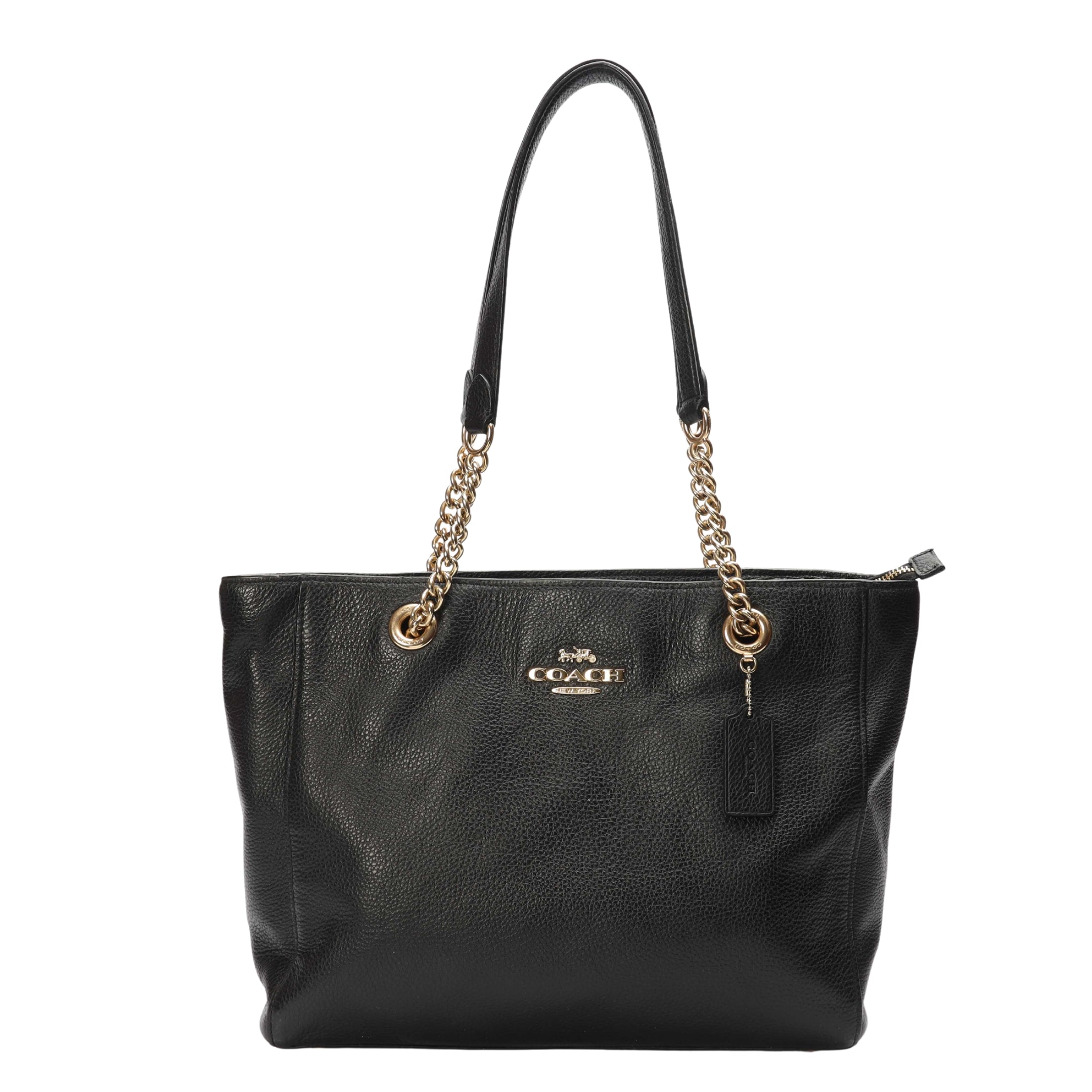 Coach Black Marlie Zip Tote