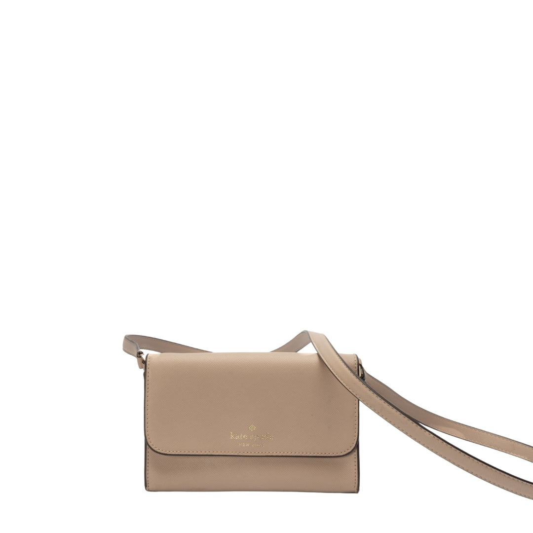 Kate Spade Brynn Beige Crossbody Bag