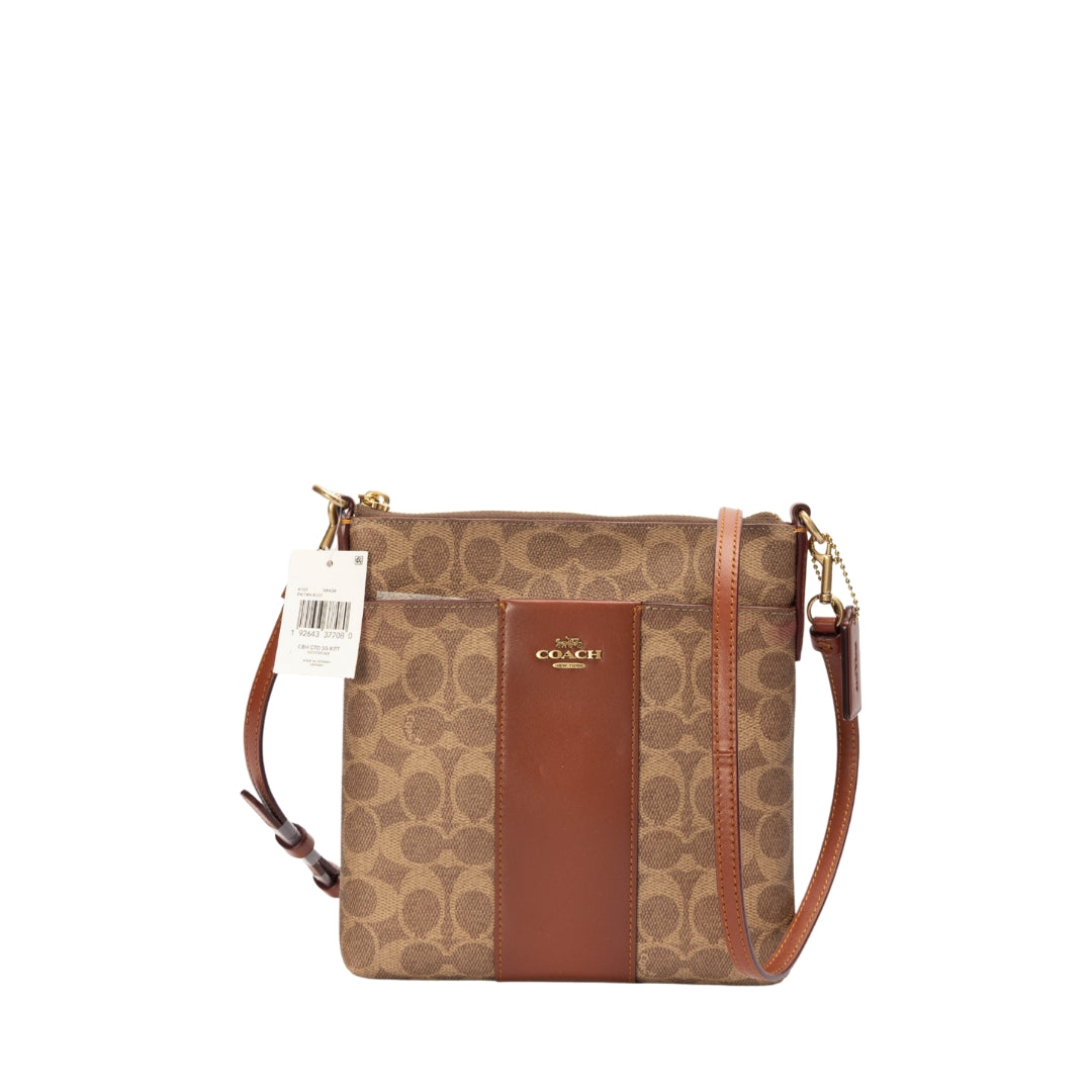 Coach Kitt Signature Jacquard Messenger Crossbody Bag