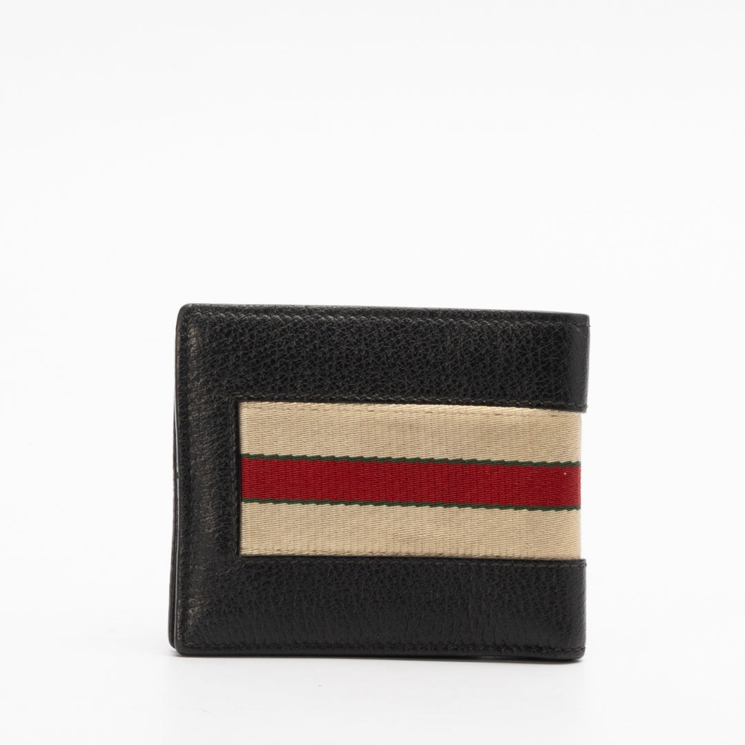 Gucci Stripe New Web Bi-Fold Wallet