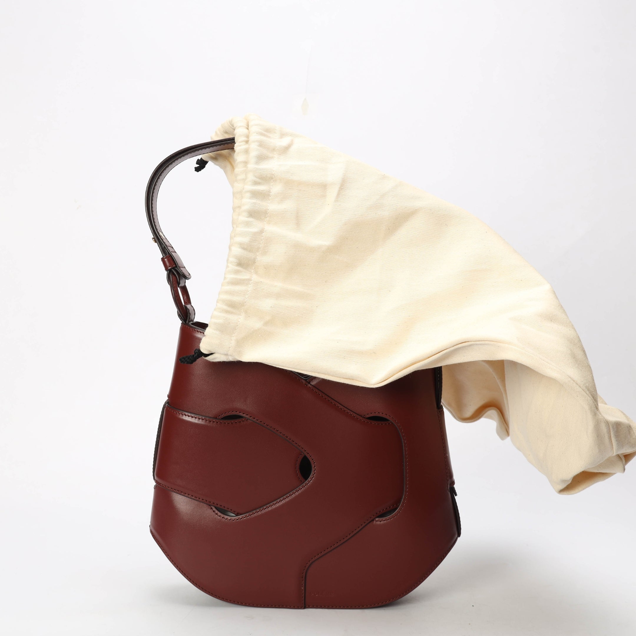 Polene Nodde Maroon Hobo Bag
