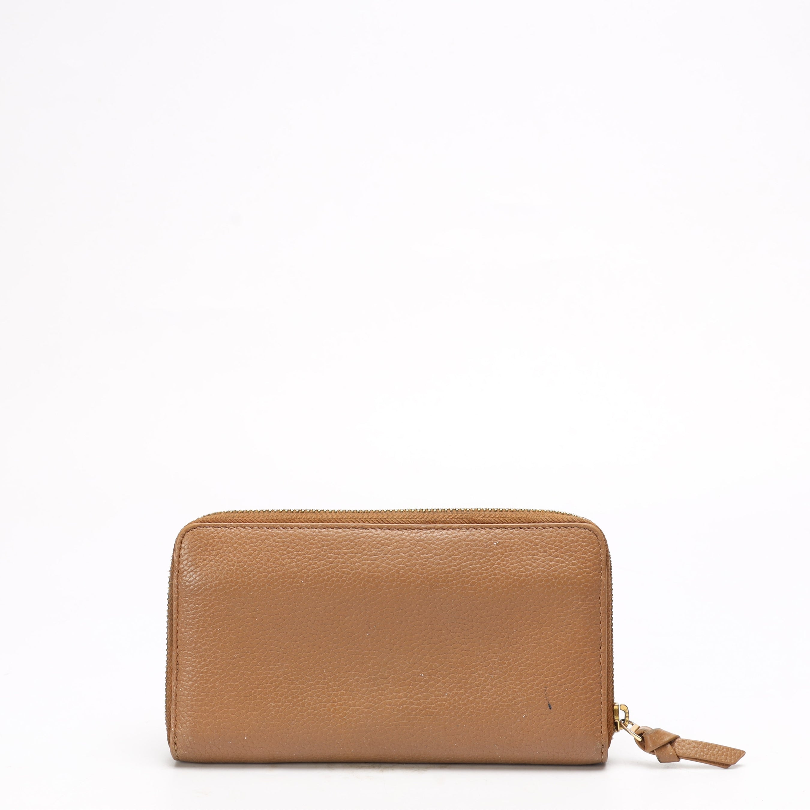 Tory Burch Britten Brown Zip Wallet