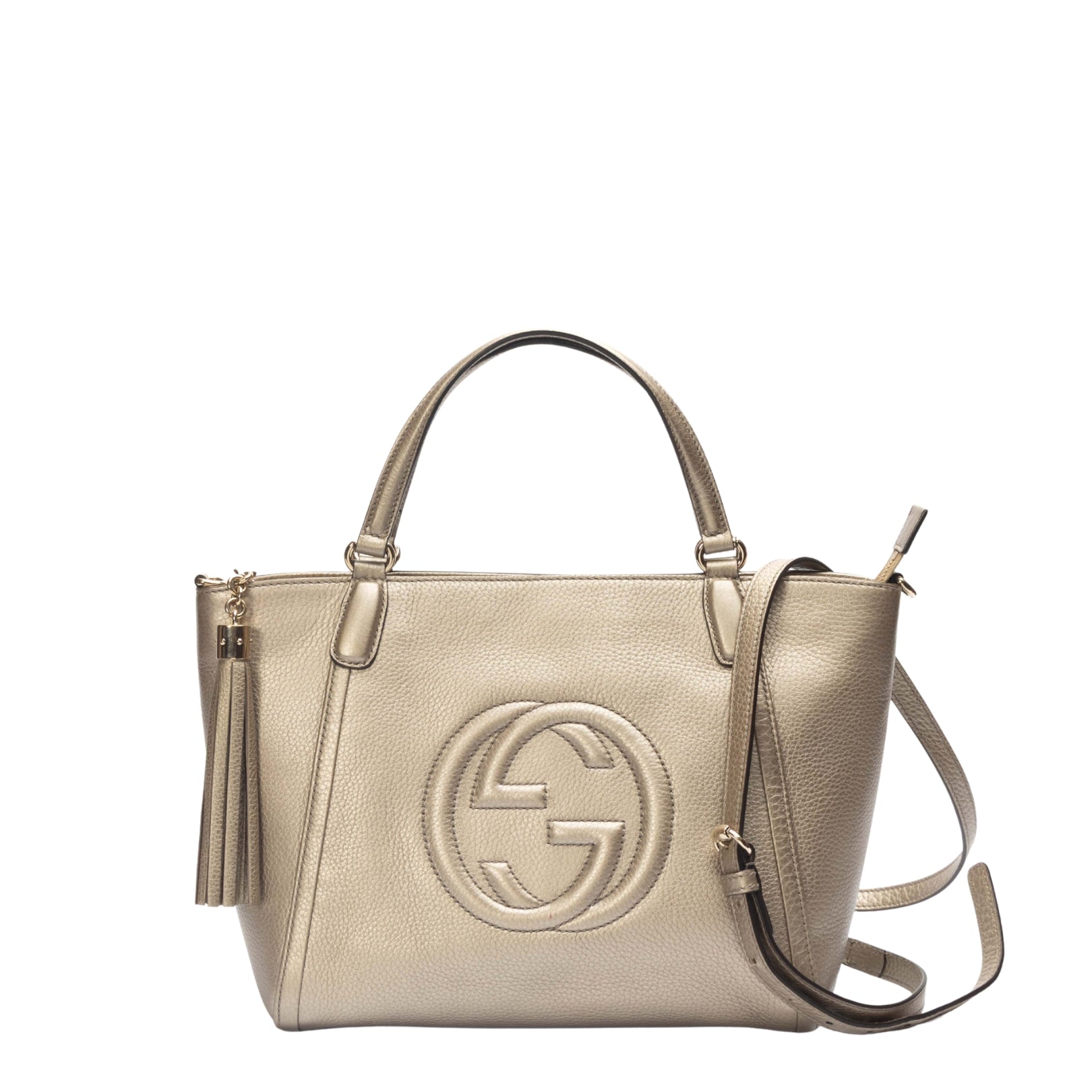 Gucci Metallic Soho Convertible Satchel