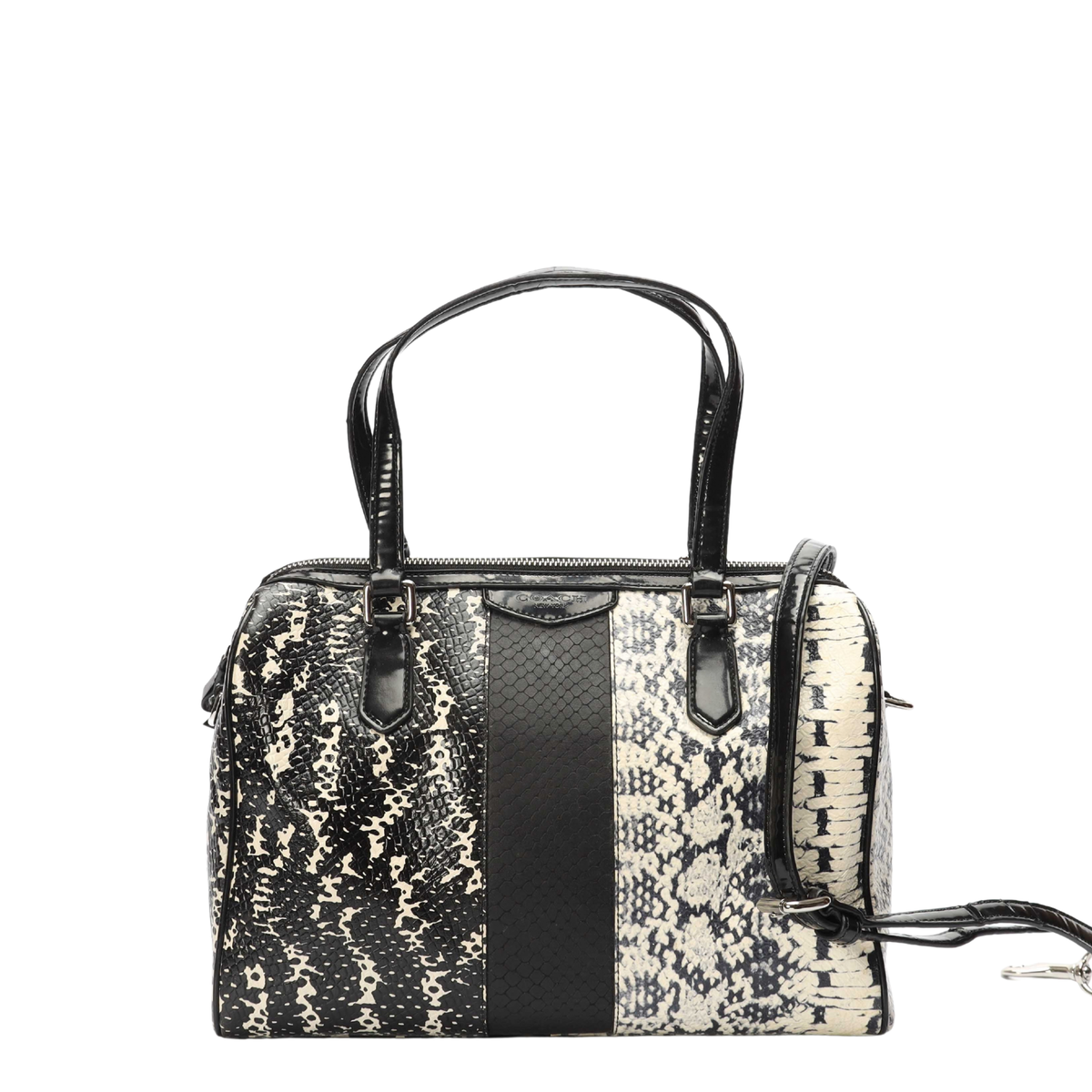 Coach Black And White Convertible Satchel