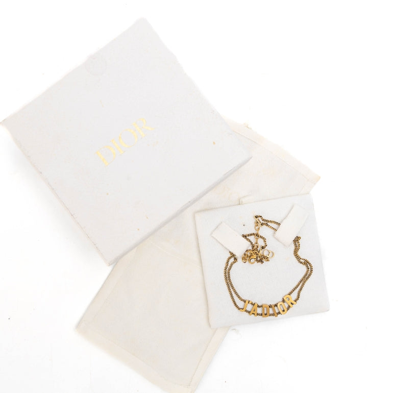 Christian Dior Gold J'Adior Choker