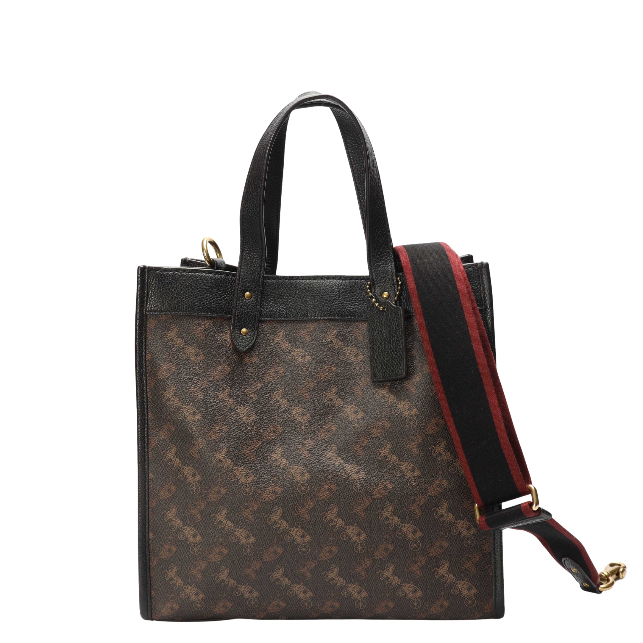 Coach Field Horse And Carriage Print Tote
