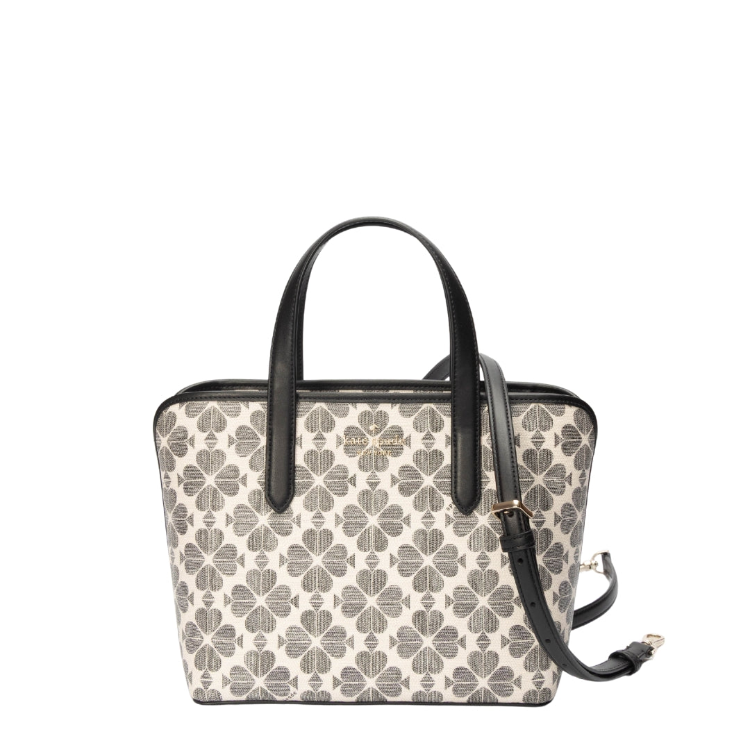 Kate Spade Flower Black & White Satchel