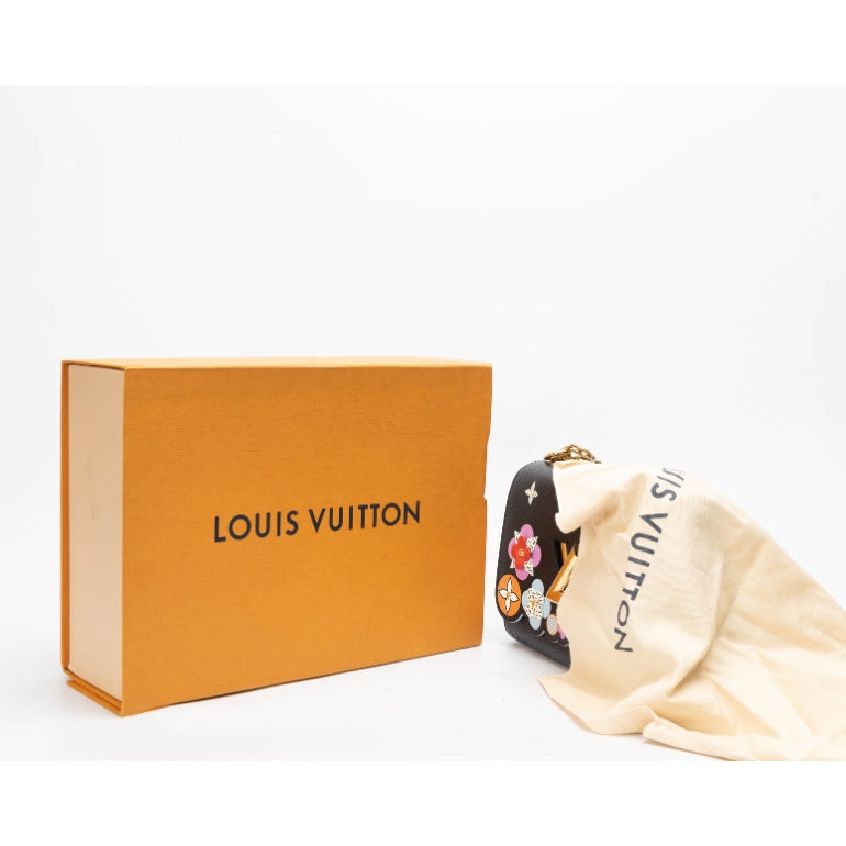Louis Vuitton Black Epi Leather Limited Edition Flower Twist Bag