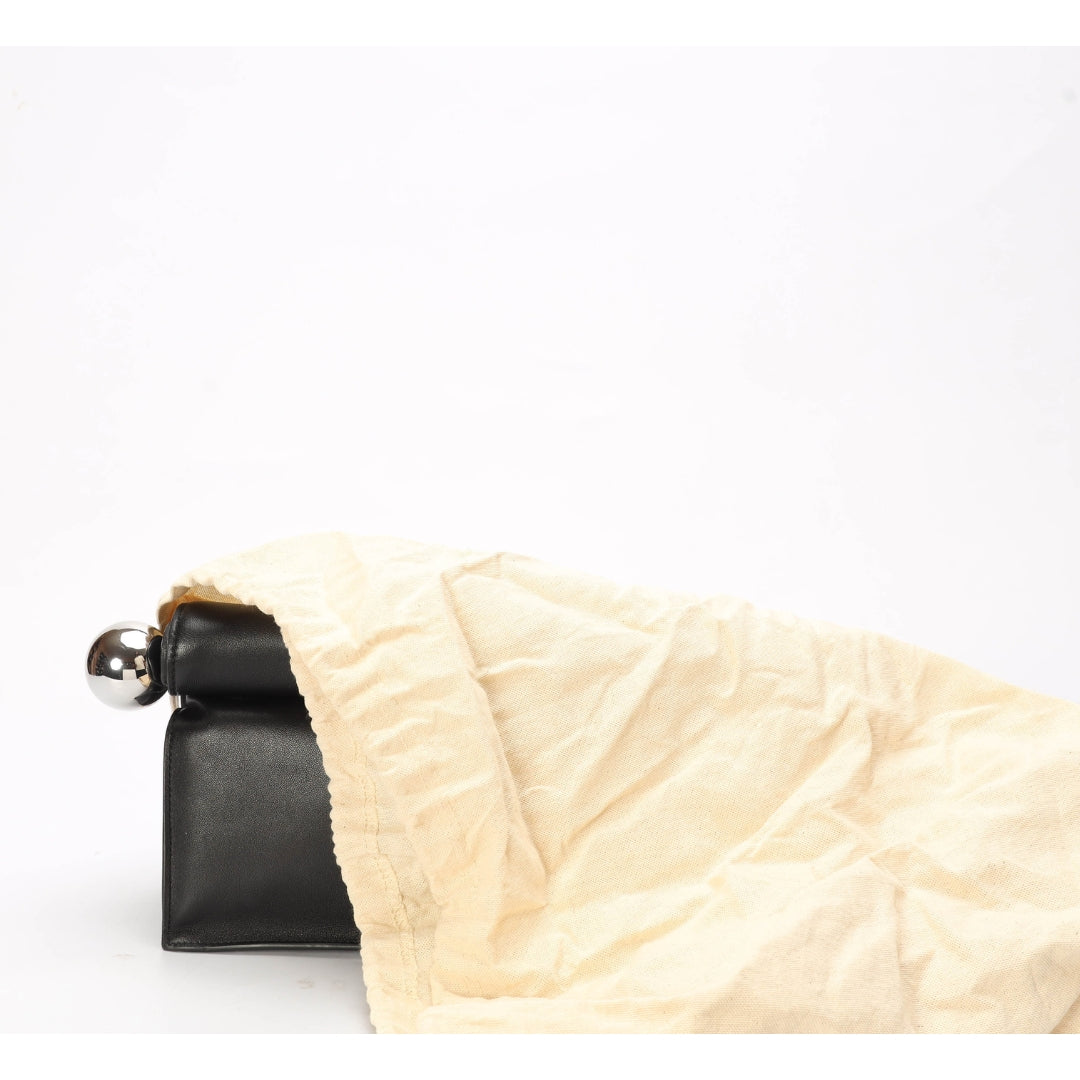 Jacquemus Black The Rond Carre Clutch