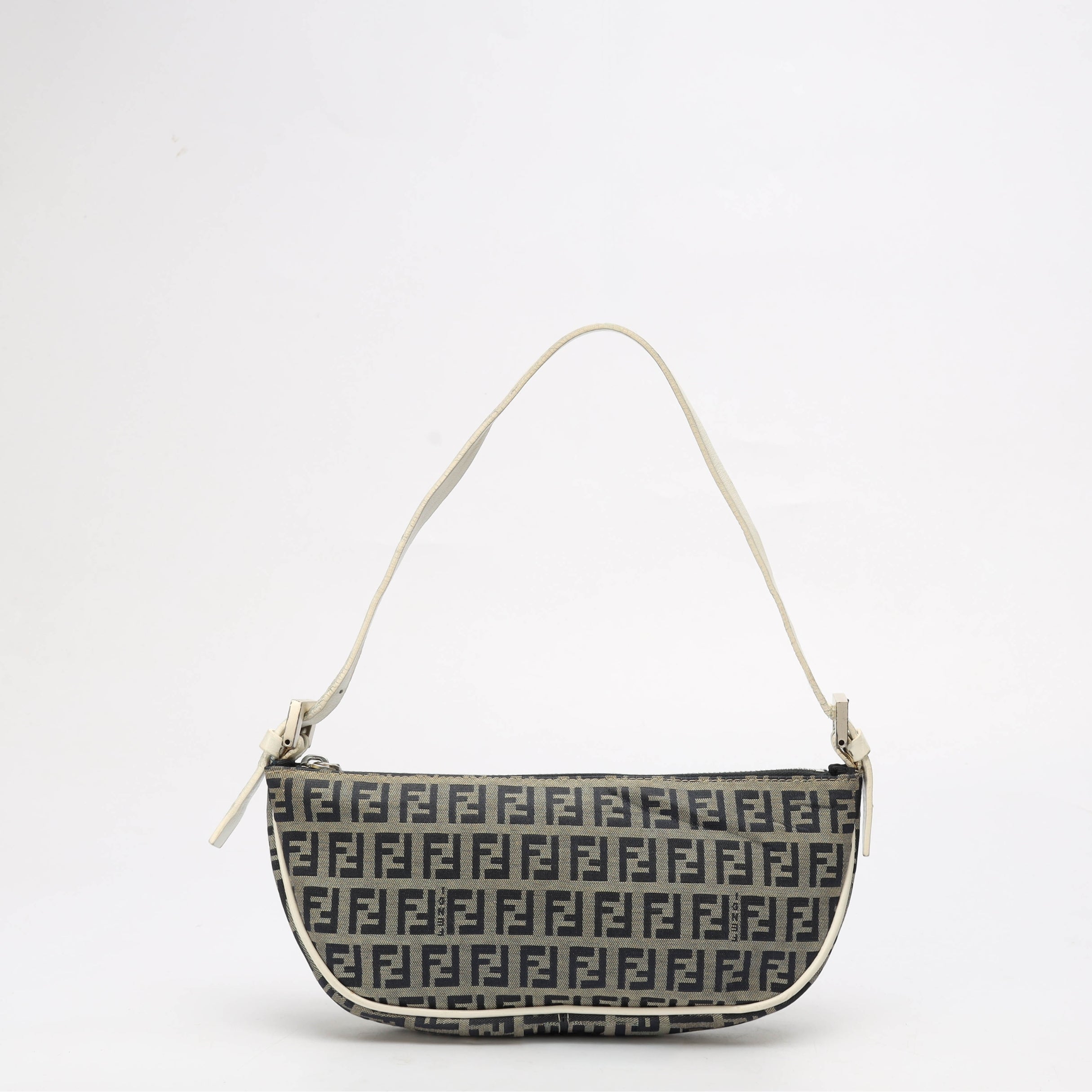 Fendi Zucchino Logo Mini Baguette