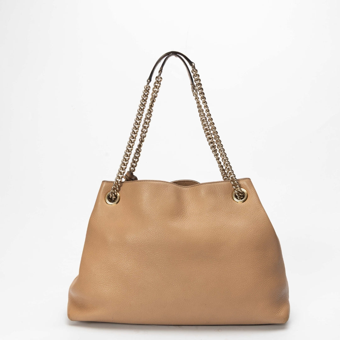 Gucci Brown Camelia Soho Tote
