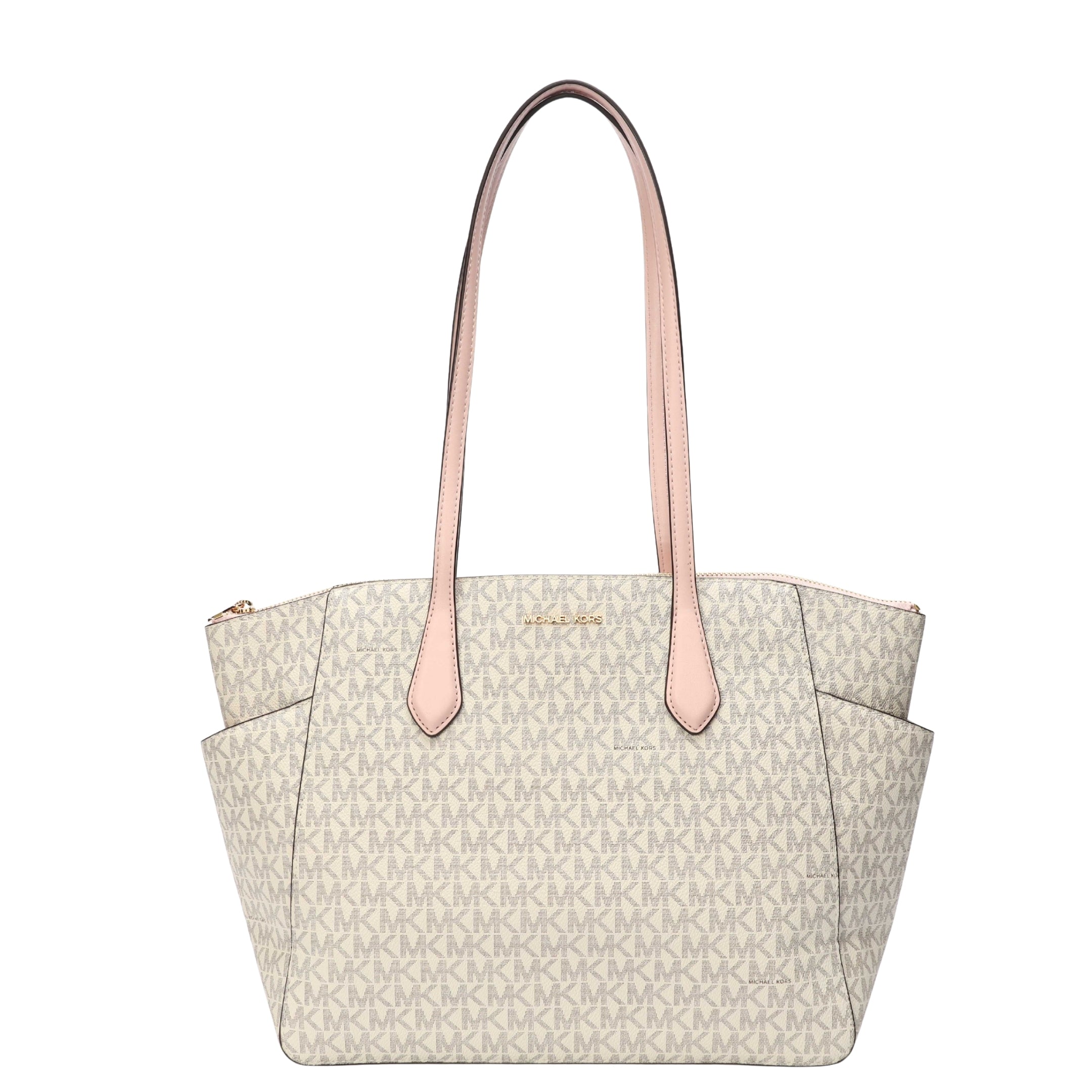 Michael Kors Marilyn Medium Vanilla Logo Tote