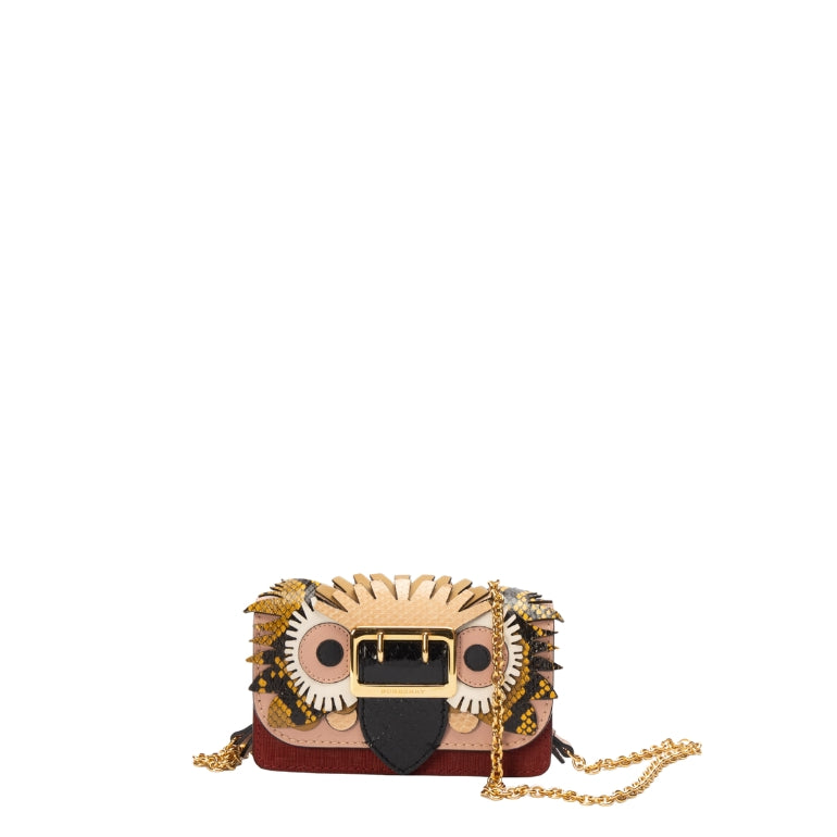 Burberry The Mini Buckle Beasts Chain Bag