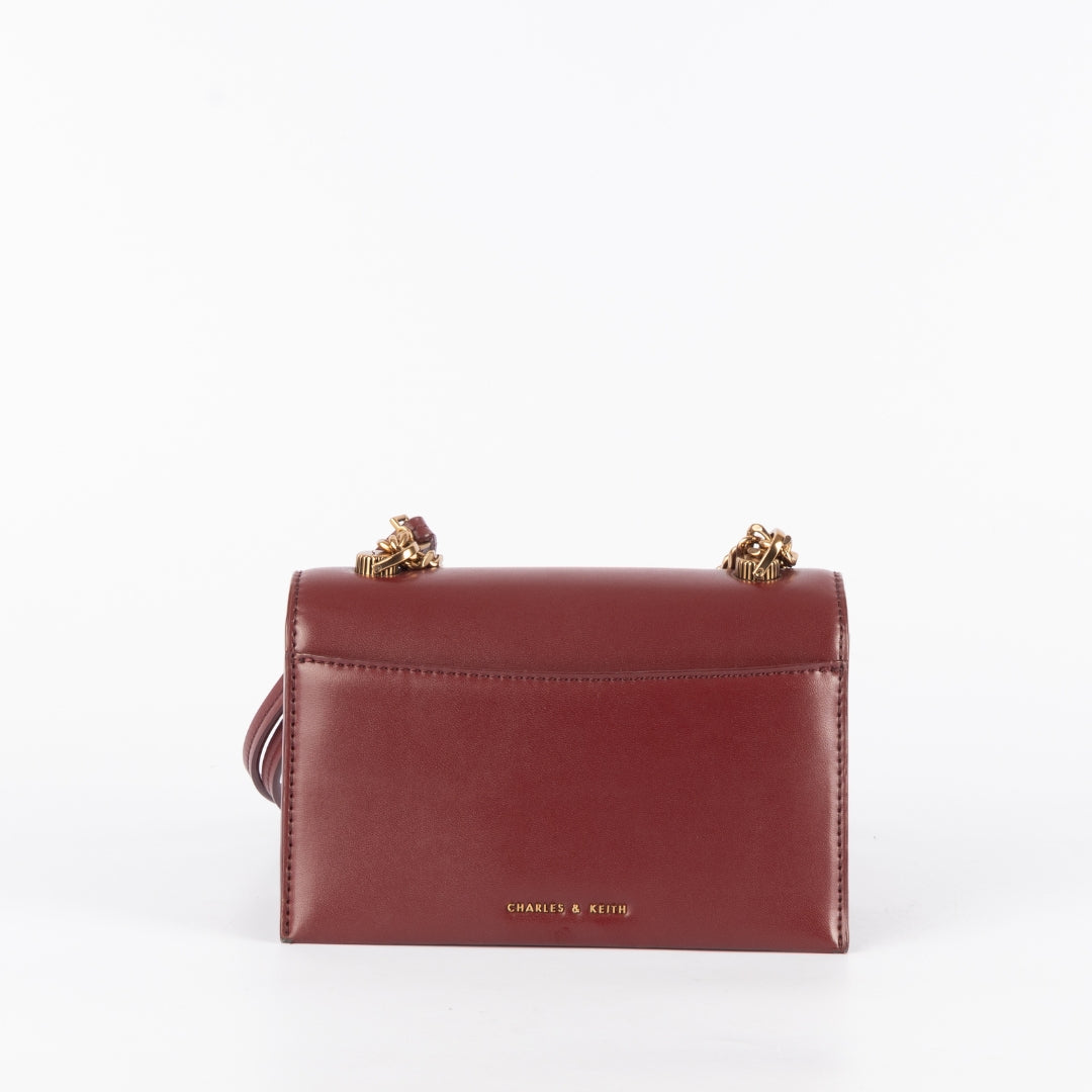 Charles & Keith Ring Lock Crossbody Bag