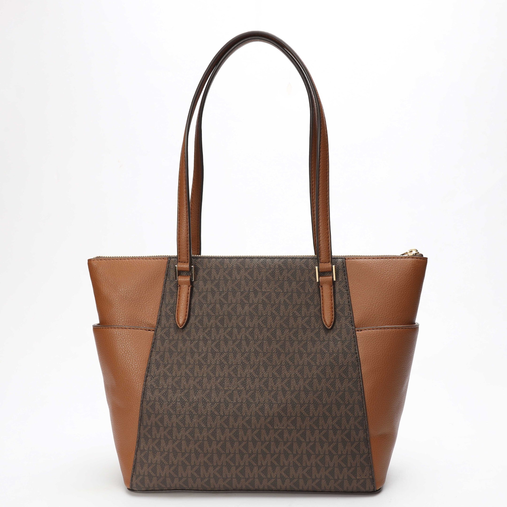 Michael Kors Charlotte Logo Brown Tote