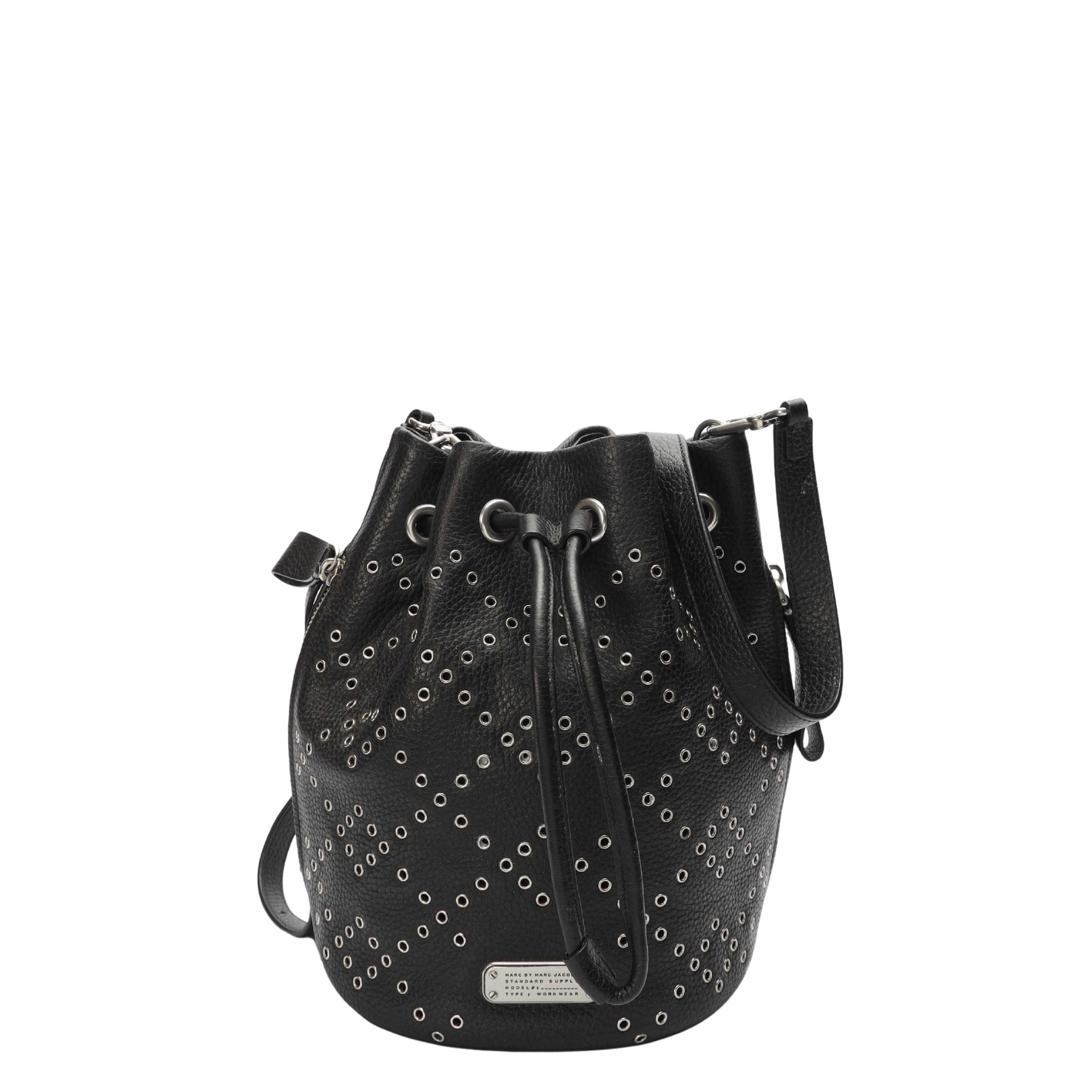 Marc Jacobs Black Studded Bucket Bag