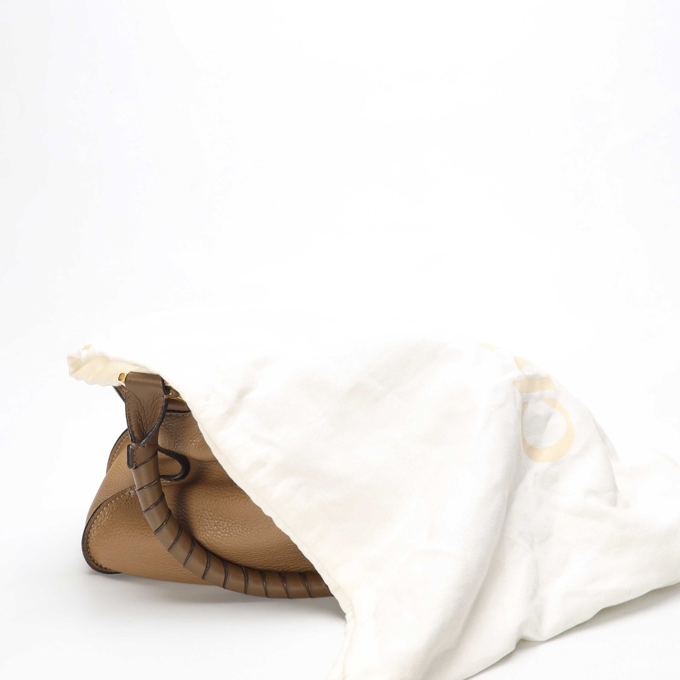 Chloe Two Tone Brown Medium Marcie Shoulder Bag