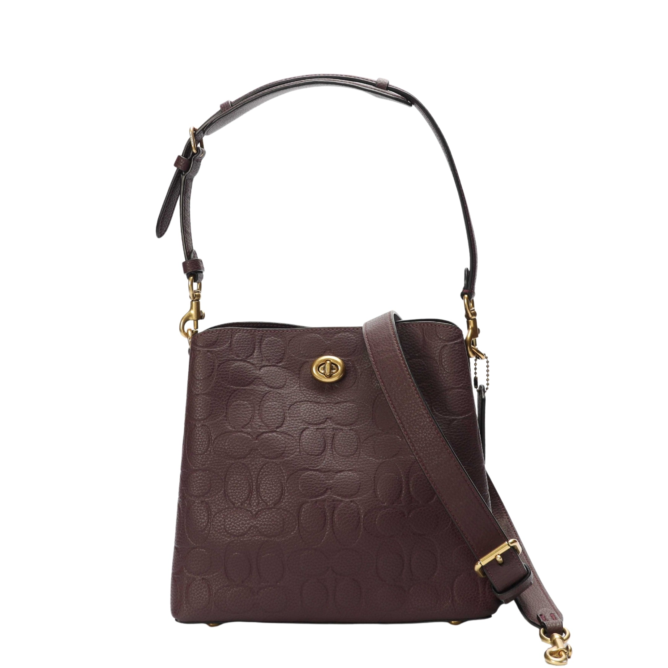 Coach Willow Signature Leather Bucket Bag