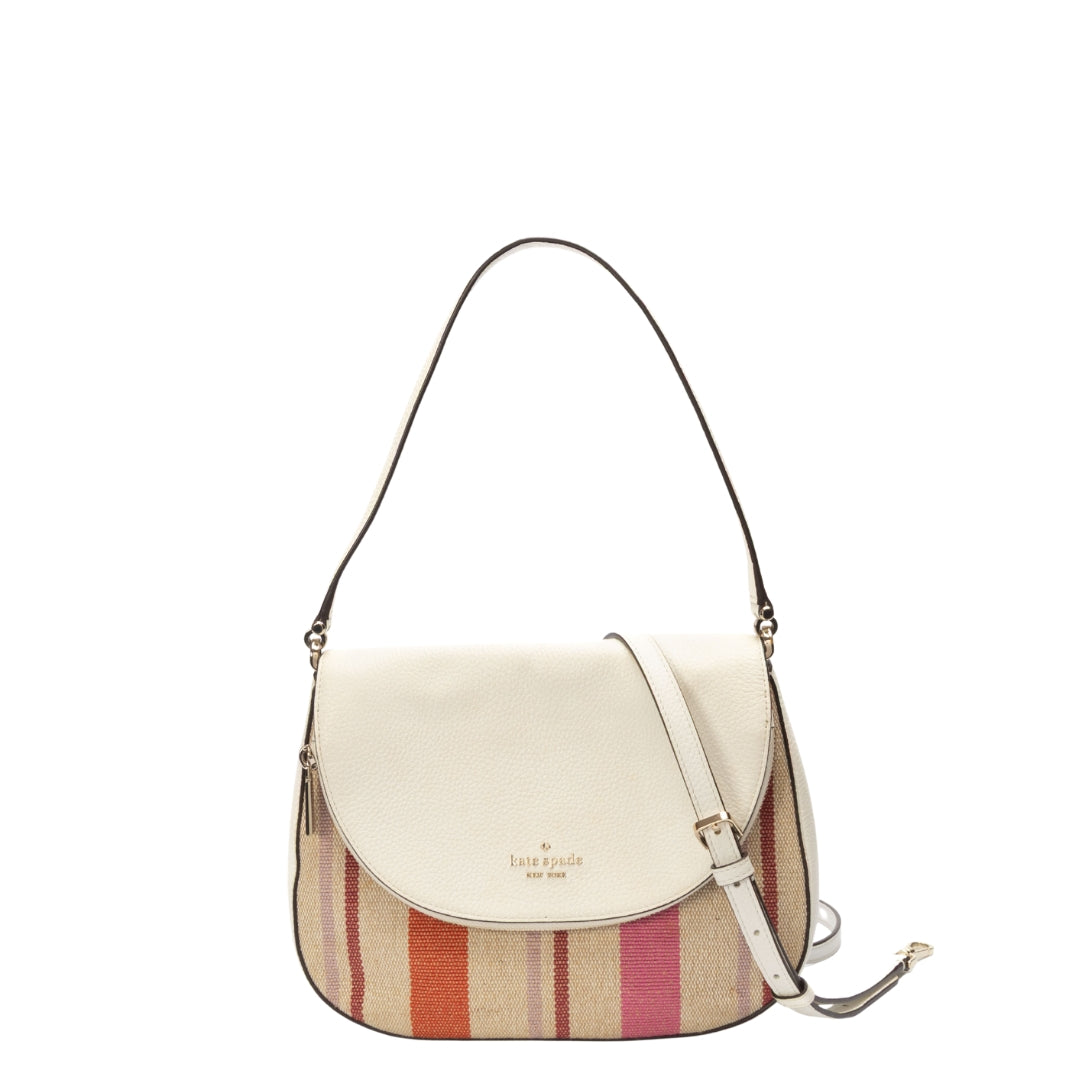 Kate Spade Multicolor Striped Leila Convertible Shoulder Bag