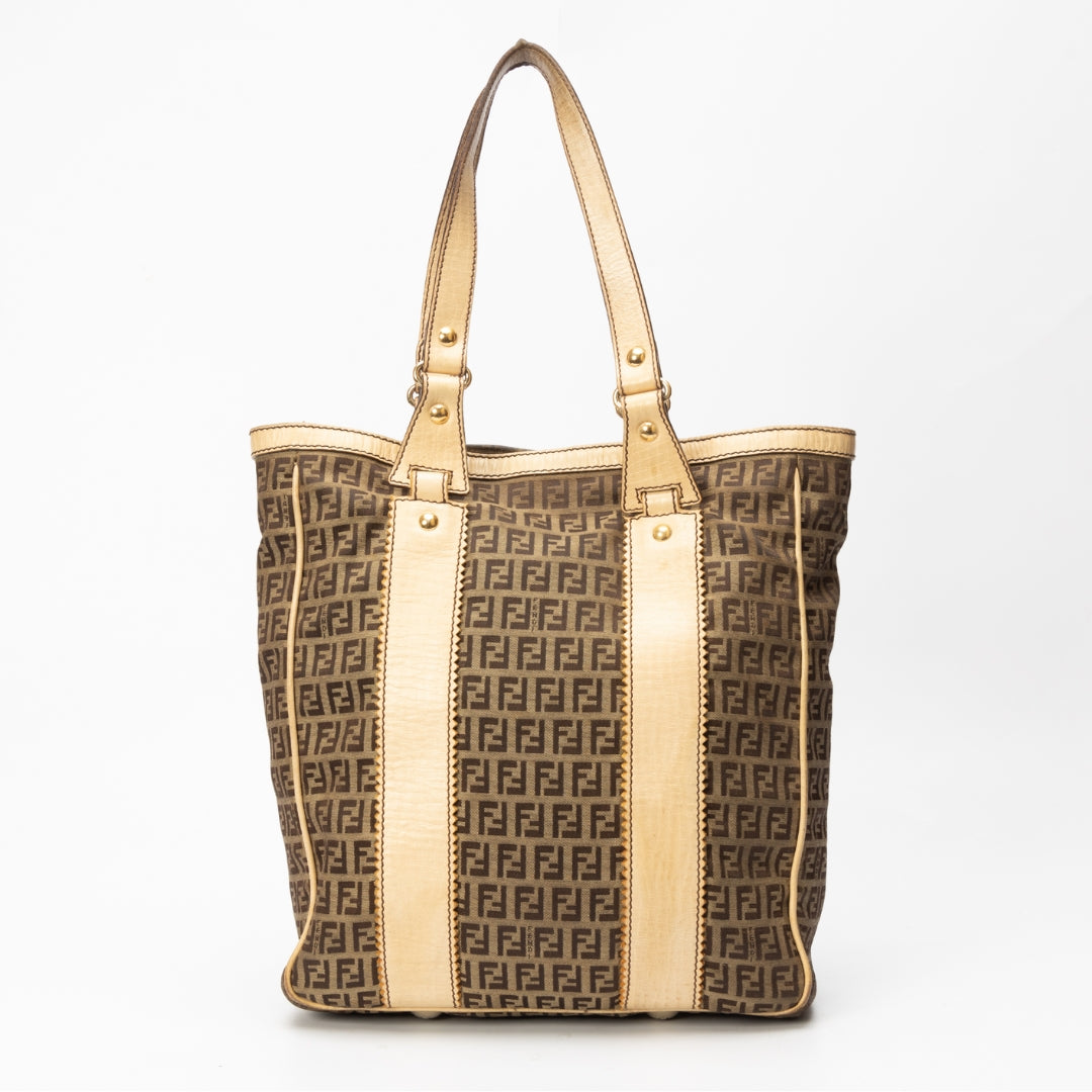 Fendi Zucchino Vitello Shopping Tote