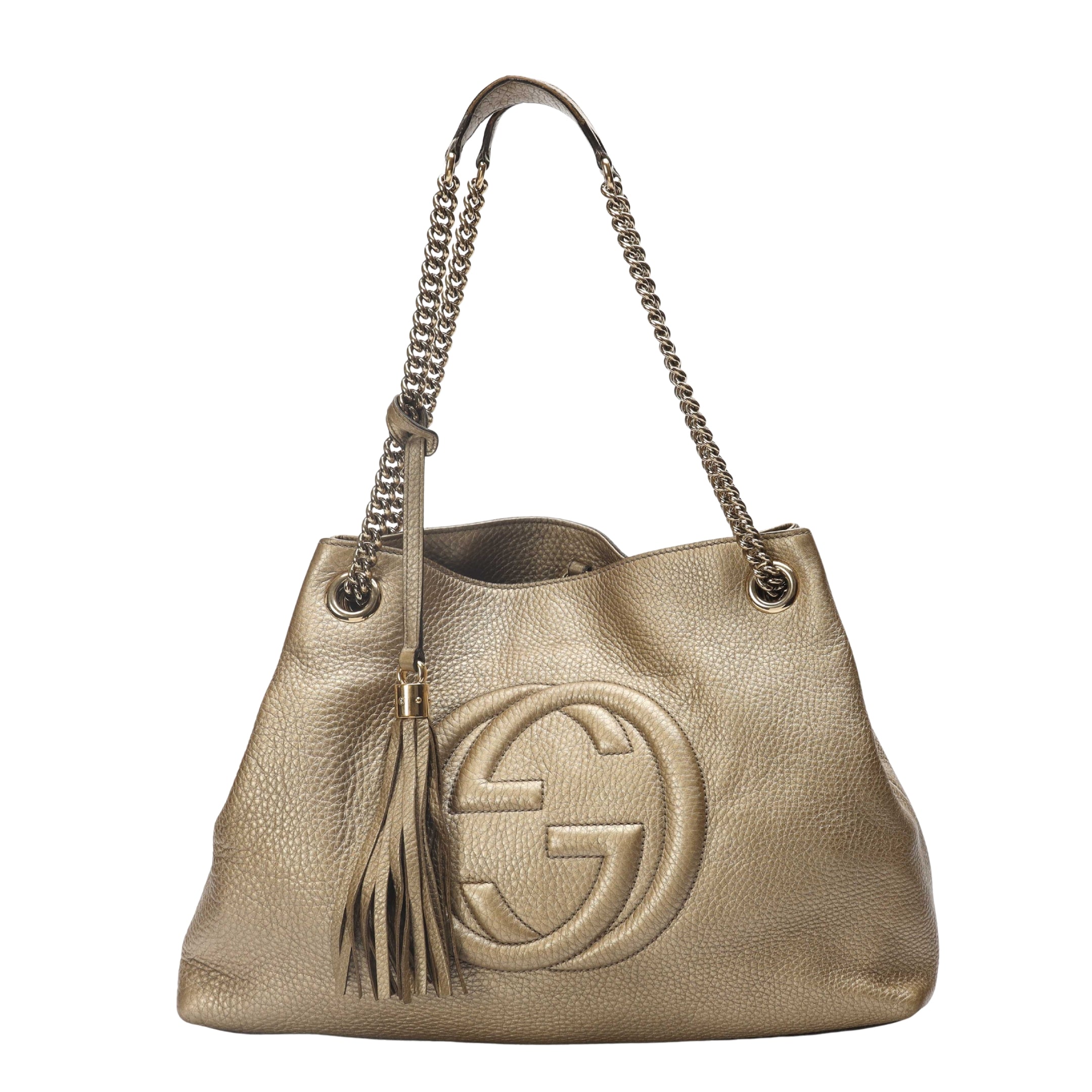 Gucci Metallic Soho Chain Tote