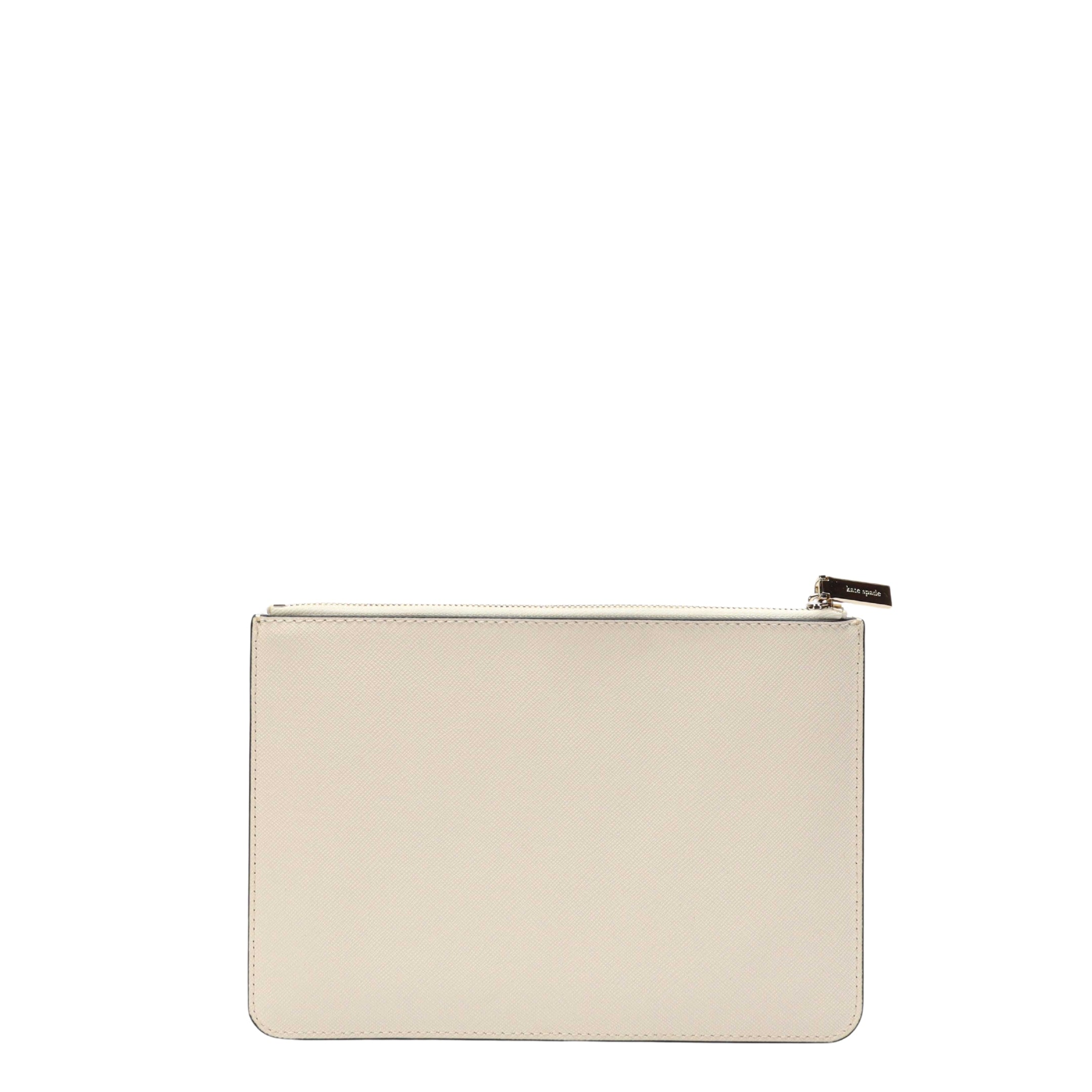 Kate Spade Off-White Zipper Slim Pouch