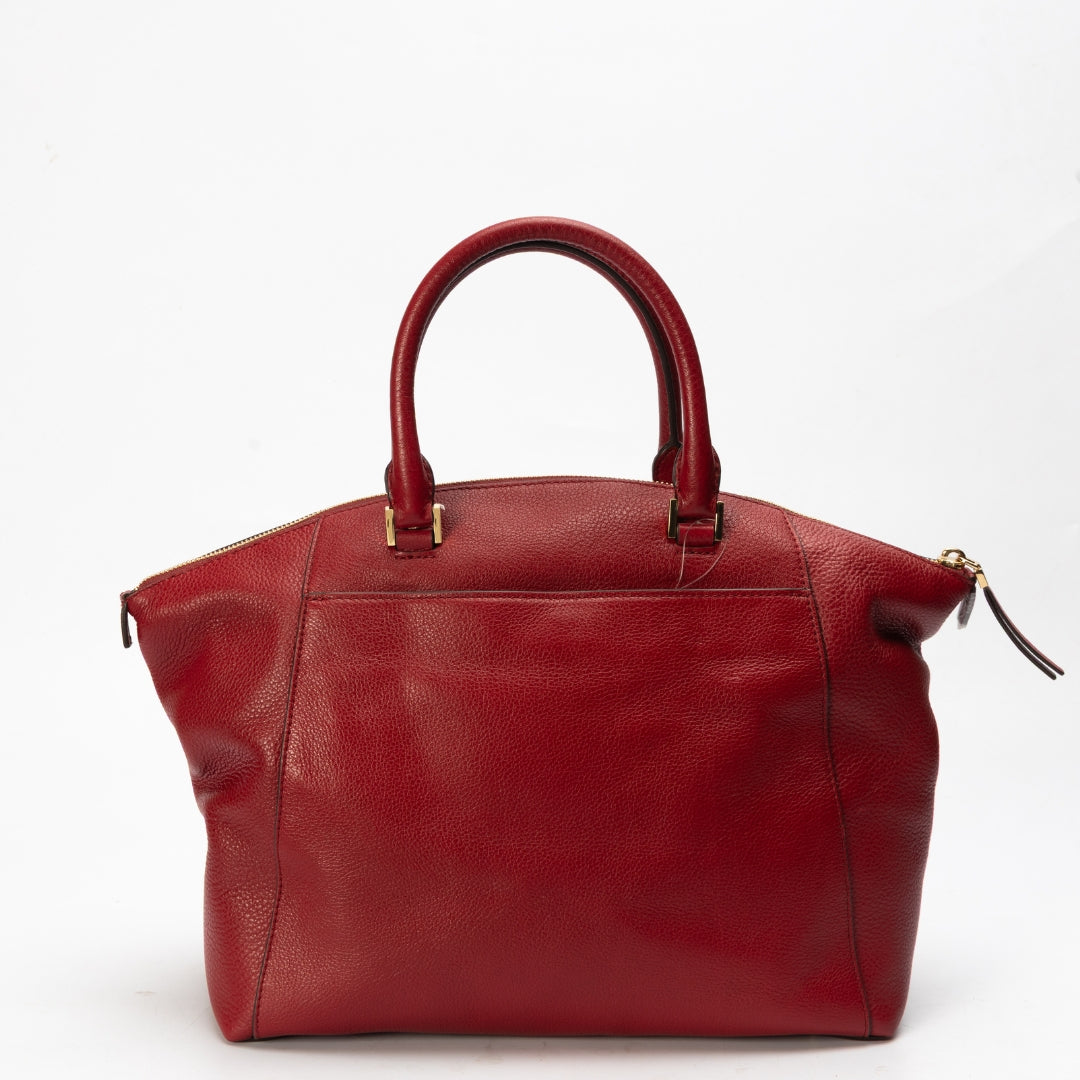 Michael Kors Red Riley Convertible Tote