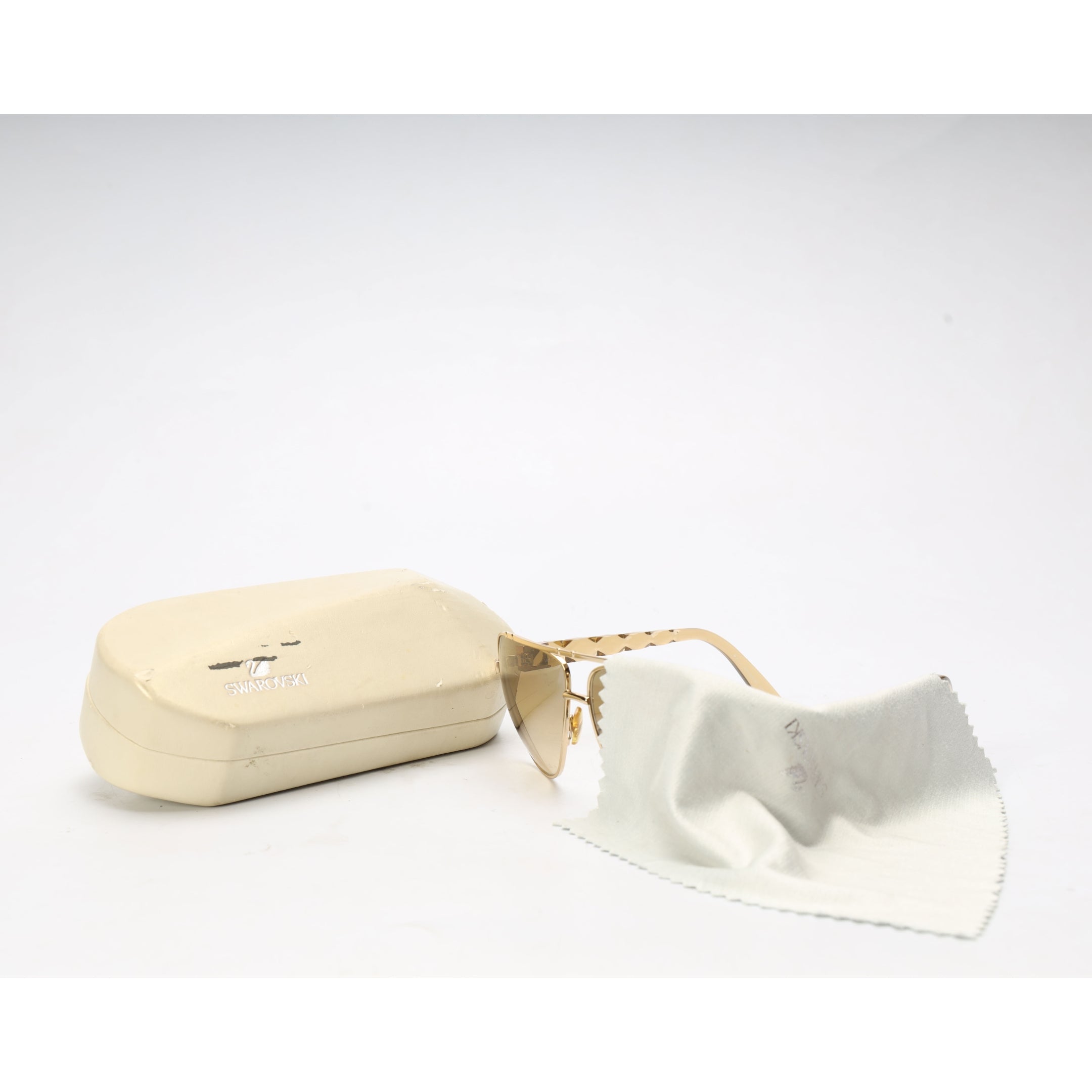 Swarovski Golden Yellow Alligator Sunglasses