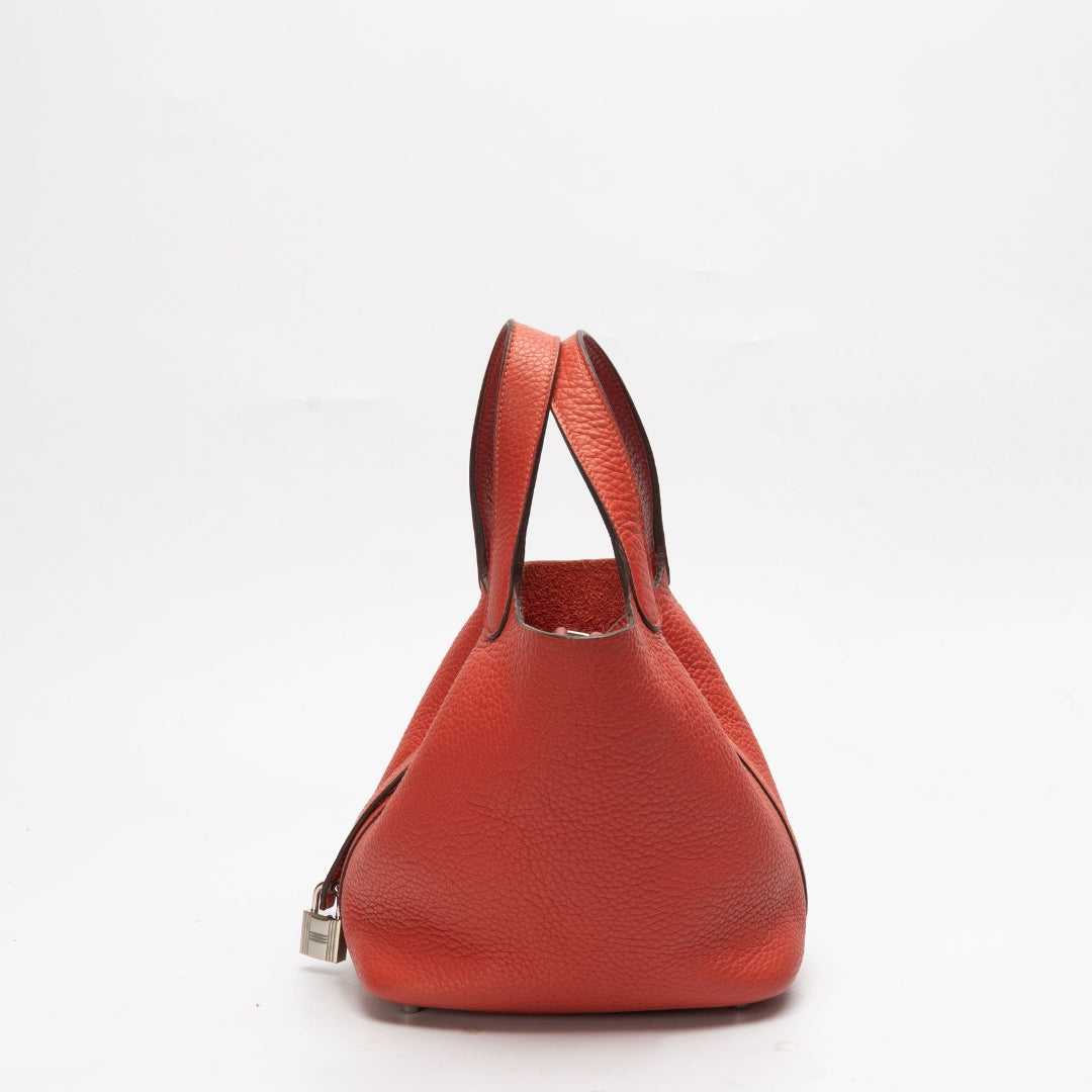 Hermes Picotin Lock 18 Handbag Red