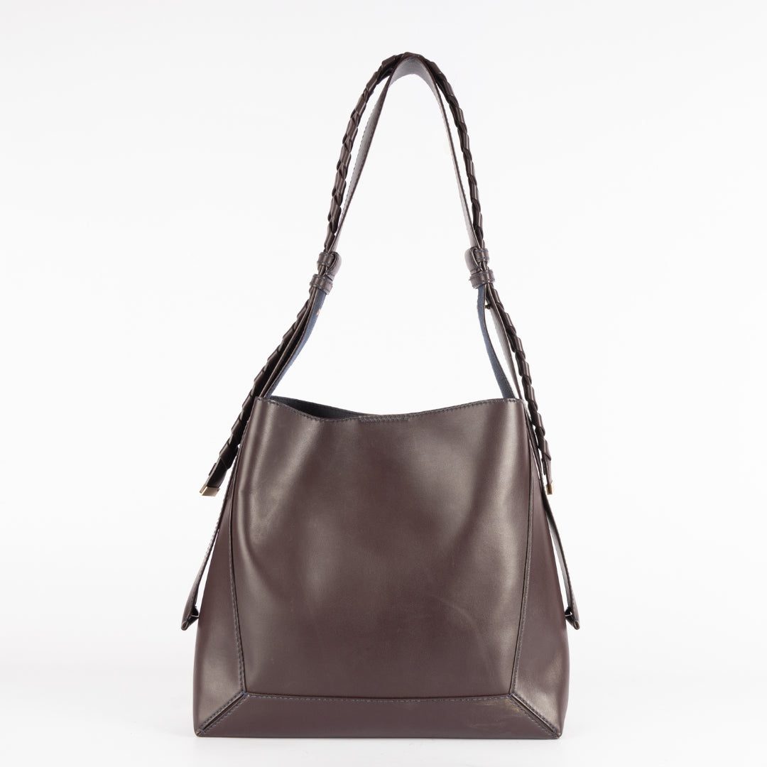 Stella McCartney Burgundy Faux Leather Medium Hobo Bag