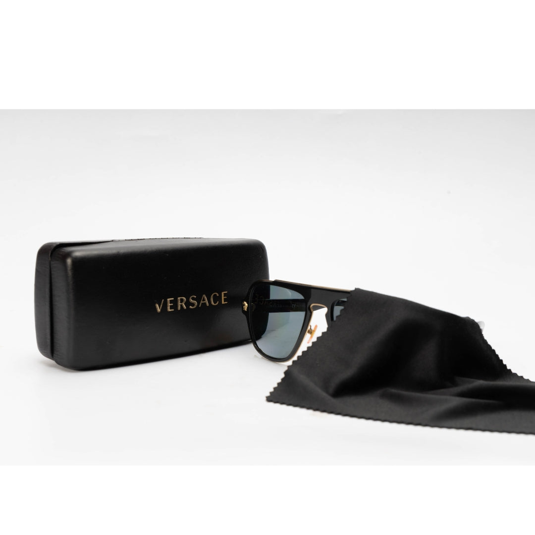 Versace Polarised Medusa Retro Charm Sunglasses