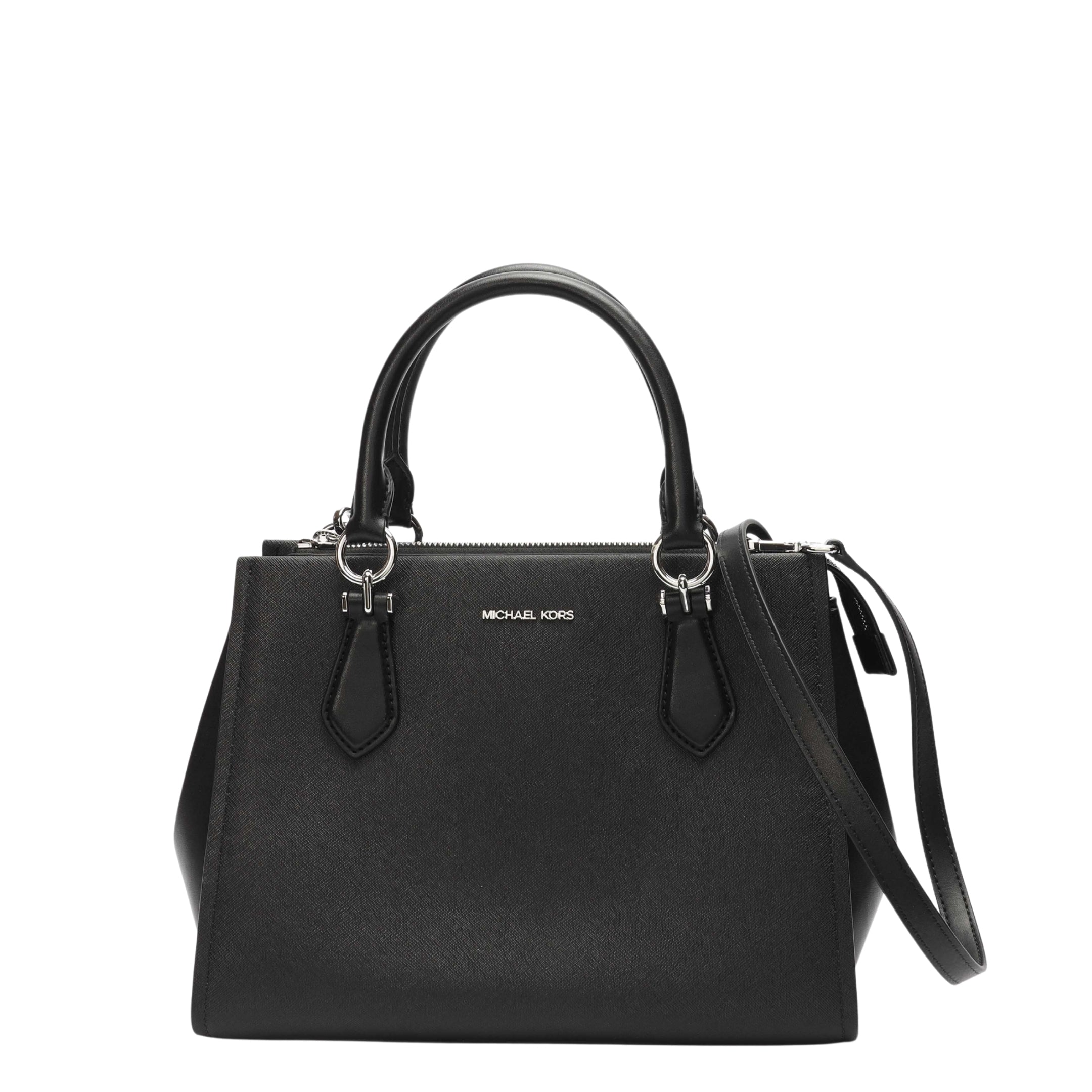 Michael Kors Marilyn Medium Black Convertible Satchel