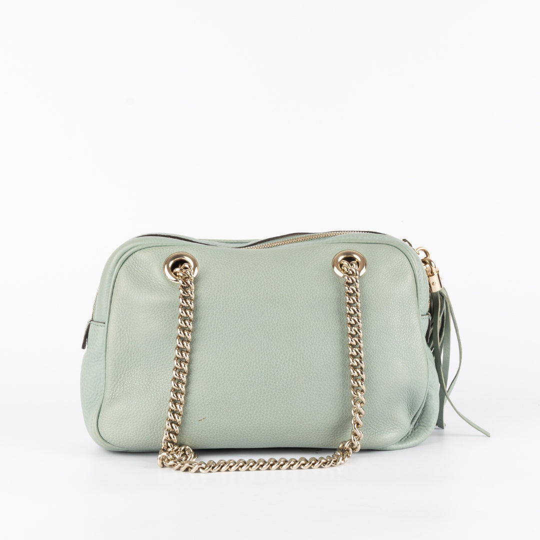 Gucci Soho Mint Green Chain Shoulder Bag