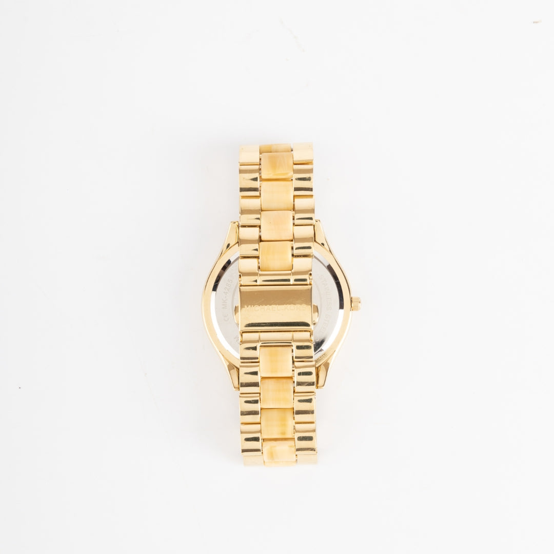 Michael Kors Runway Yellow Gold Toned Watch