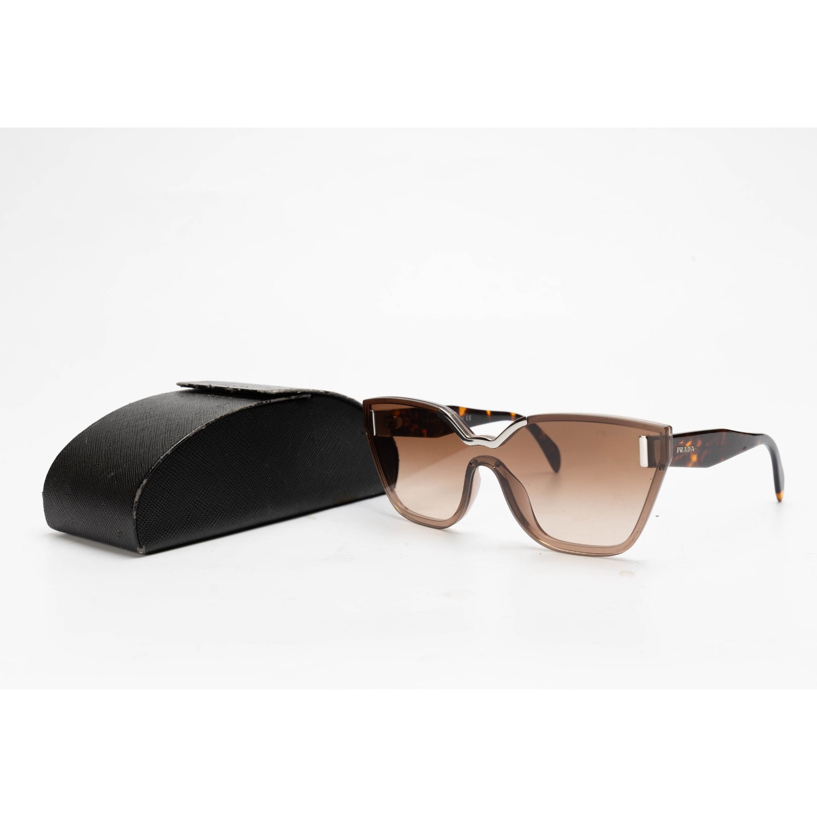 Prada Brown Transparent Butterfly Sunglasses
