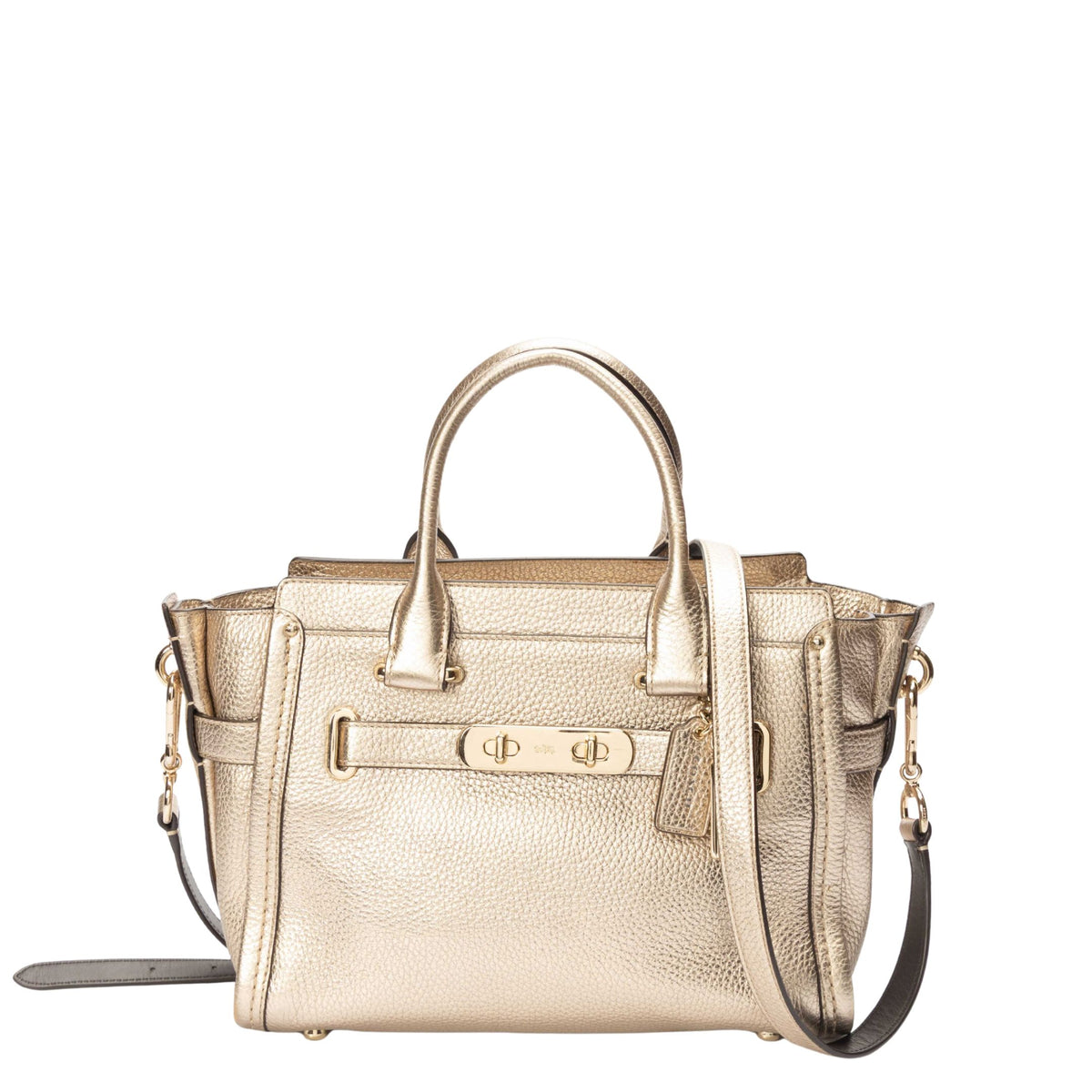 Coach Swagger Gold Satchel