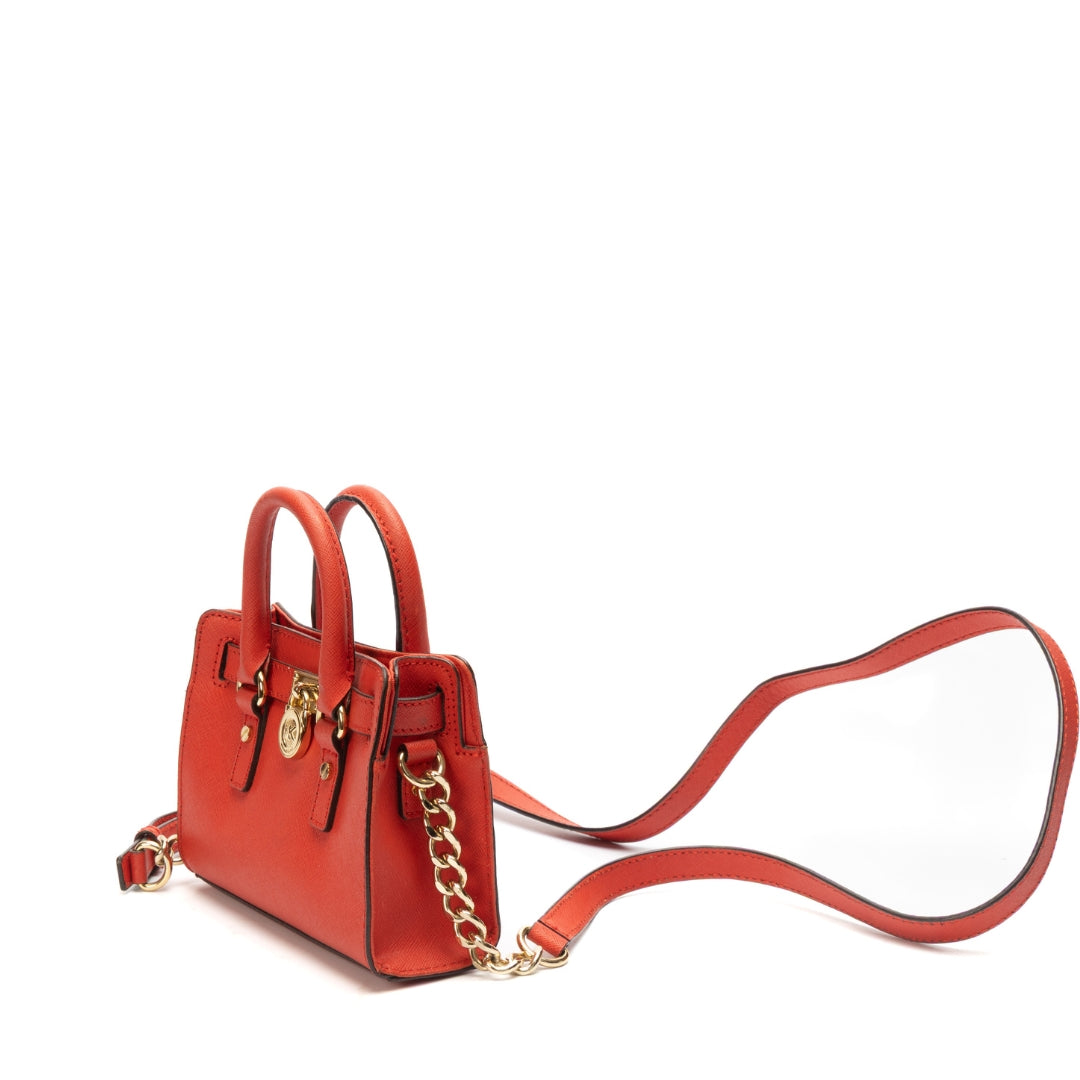 Michael Kors Red Mini Hamilton Crossbody Bag
