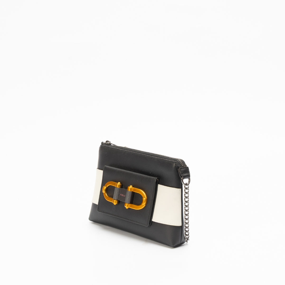 Furla Bellaria Mini Wristlet in Black