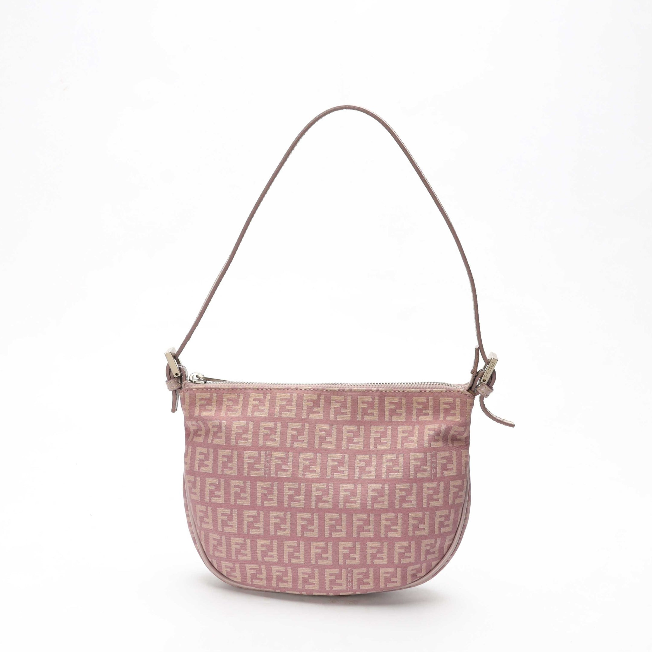 Fendi Pink FF Zucchino Vitello Pochette