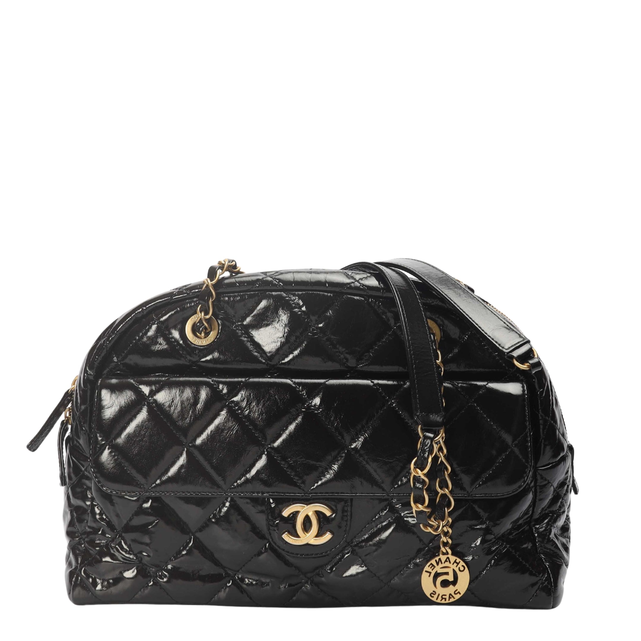 Chanel Quilted Bowling Bag