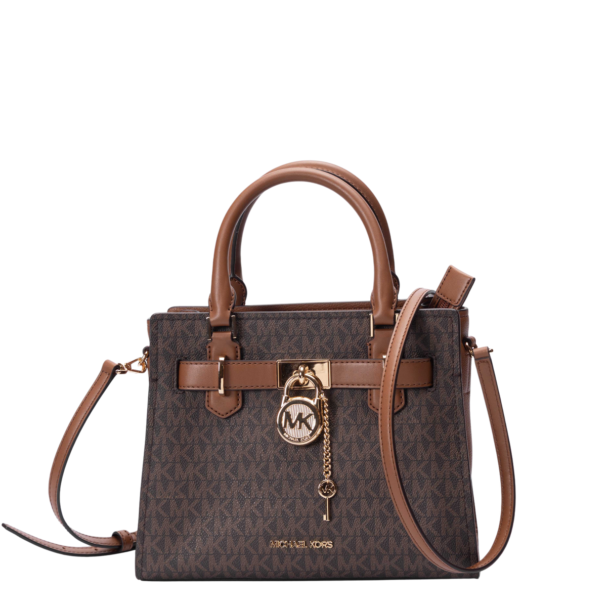 Michael Kors Dark Brown Hamilton Small Satchel